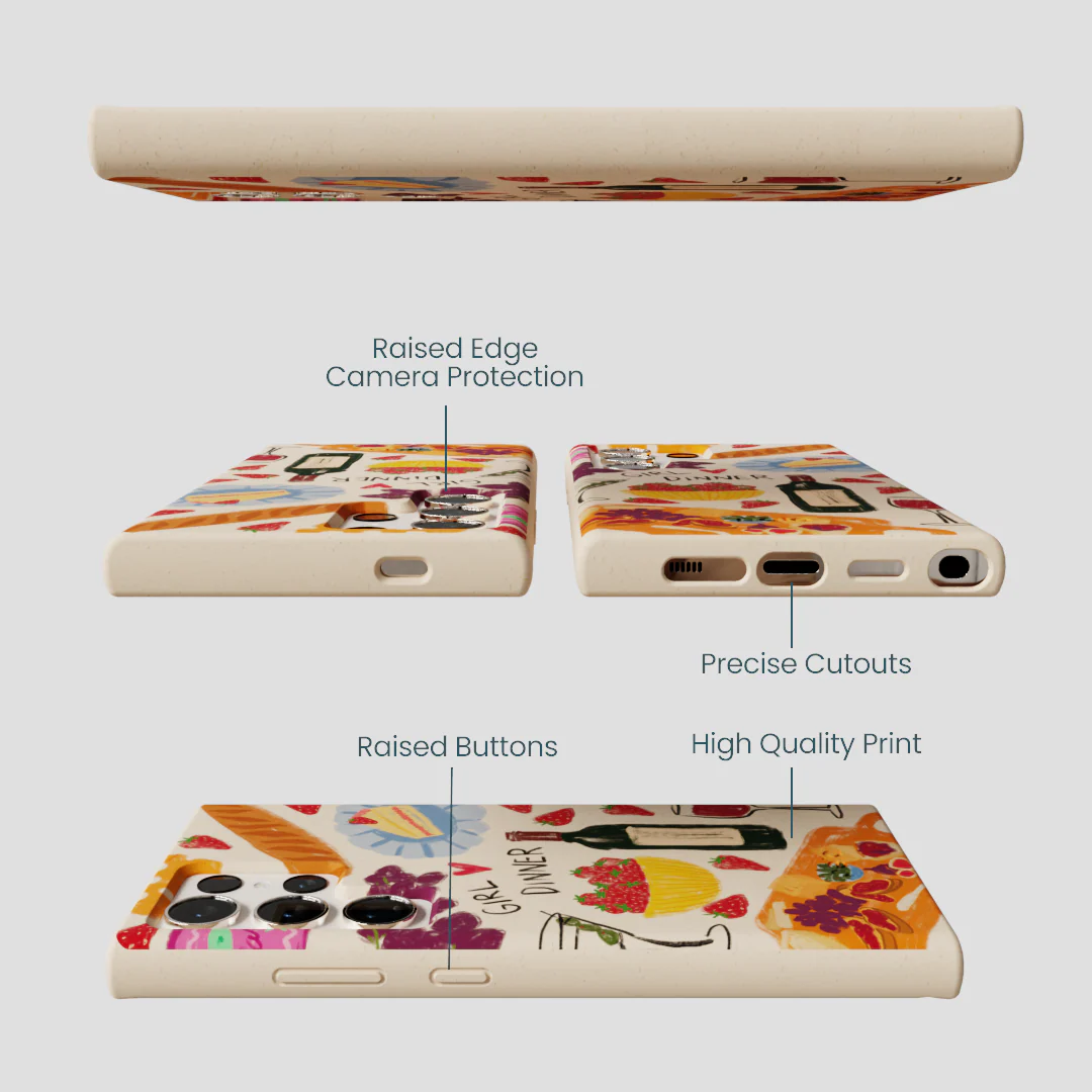 Seashell Girl Dinner Samsung Galaxy S24 Ultra Case - Image 3