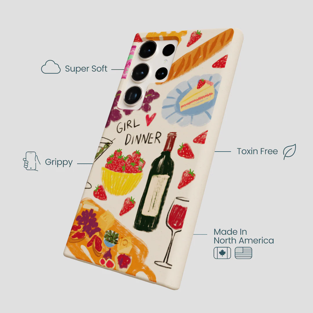Seashell Girl Dinner Samsung Galaxy S24 Ultra Case - Image 4