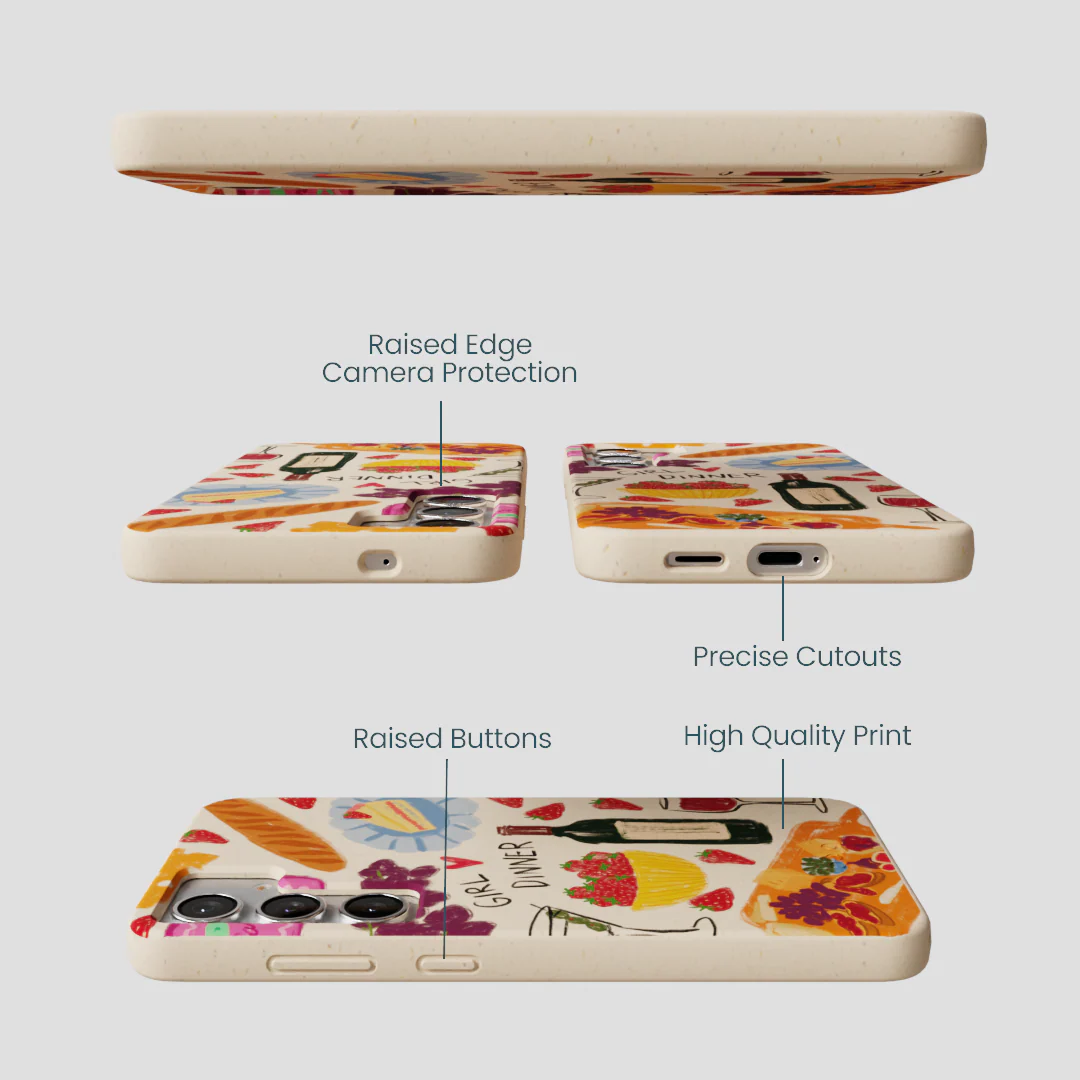 Seashell Girl Dinner Samsung Galaxy S25+(Plus) Case - Image 3