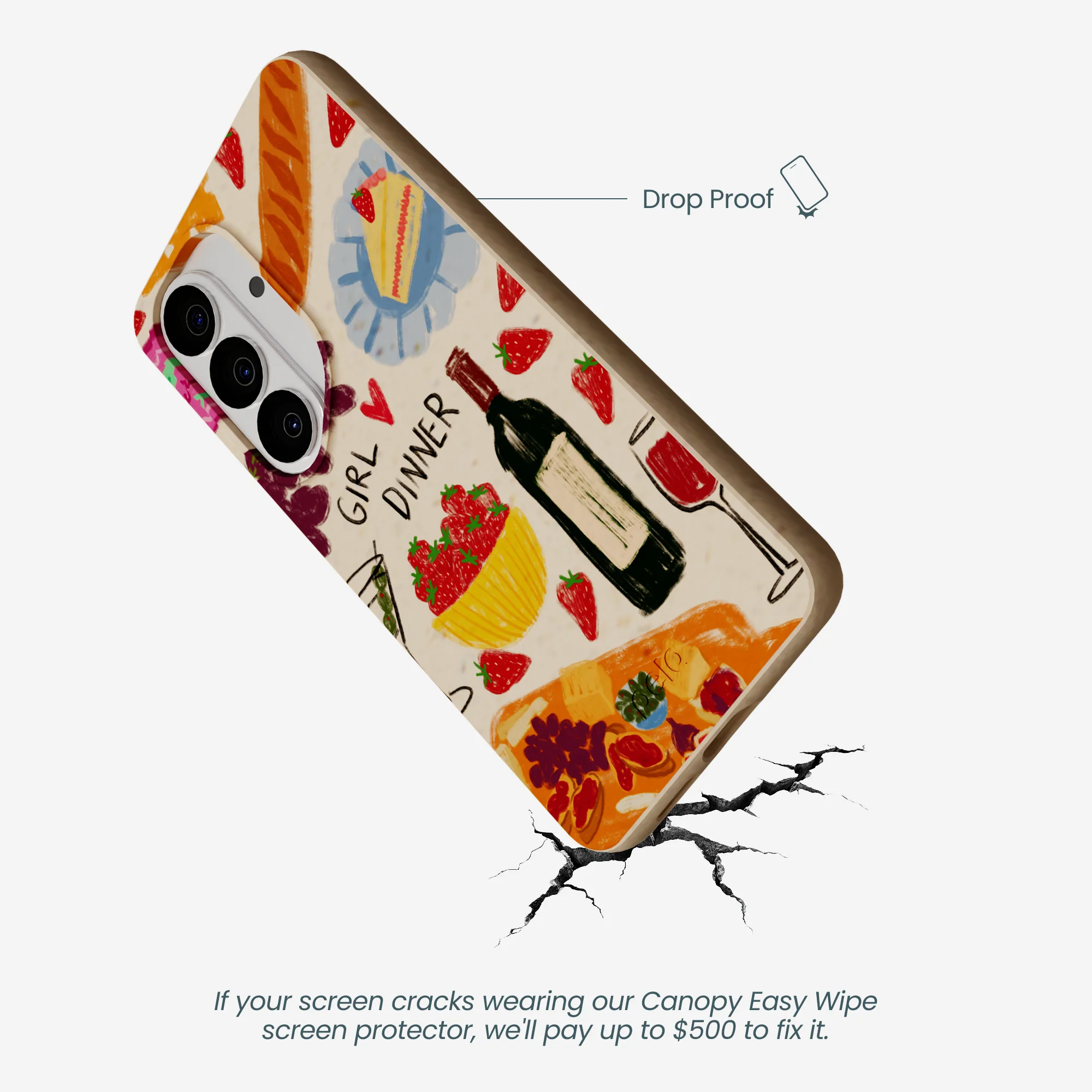 Seashell Girl Dinner Samsung Galaxy S26 Case - Image 5