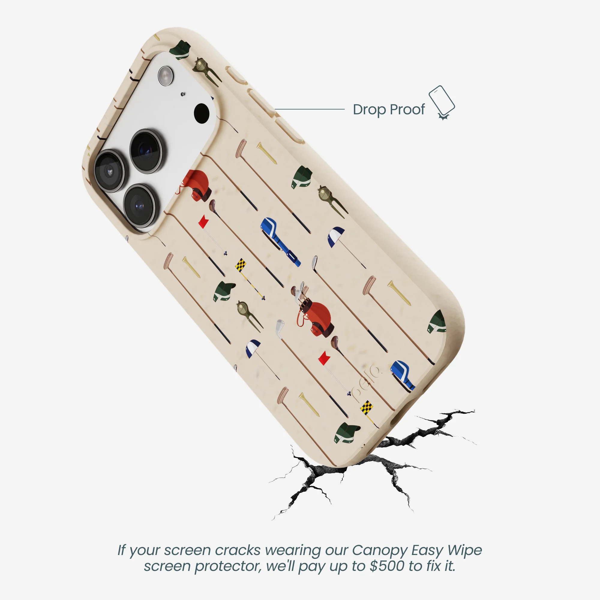Seashell Golf Time iPhone 17 Pro Case - Image 5