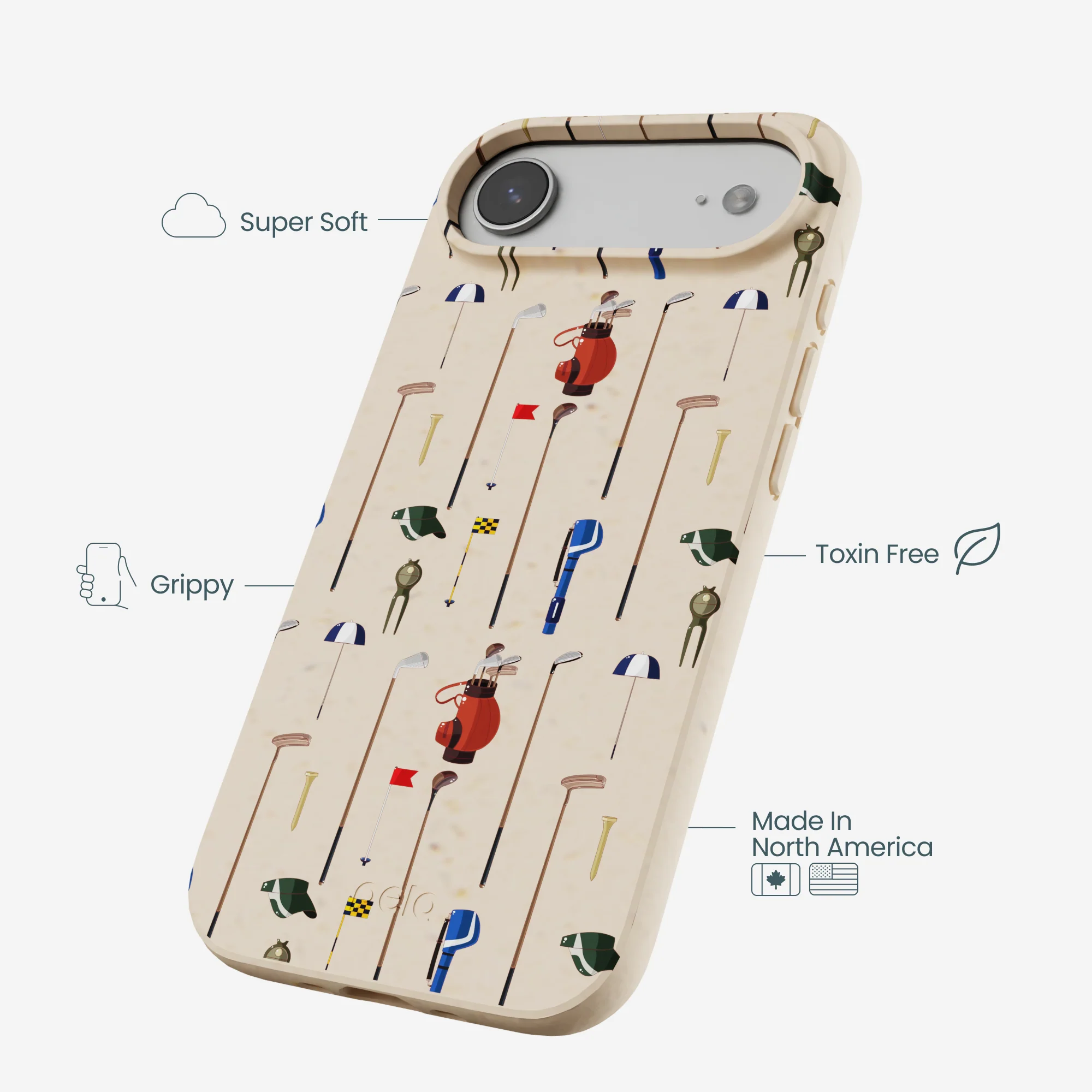 Seashell Golf Time iPhone Air Case - Image 3