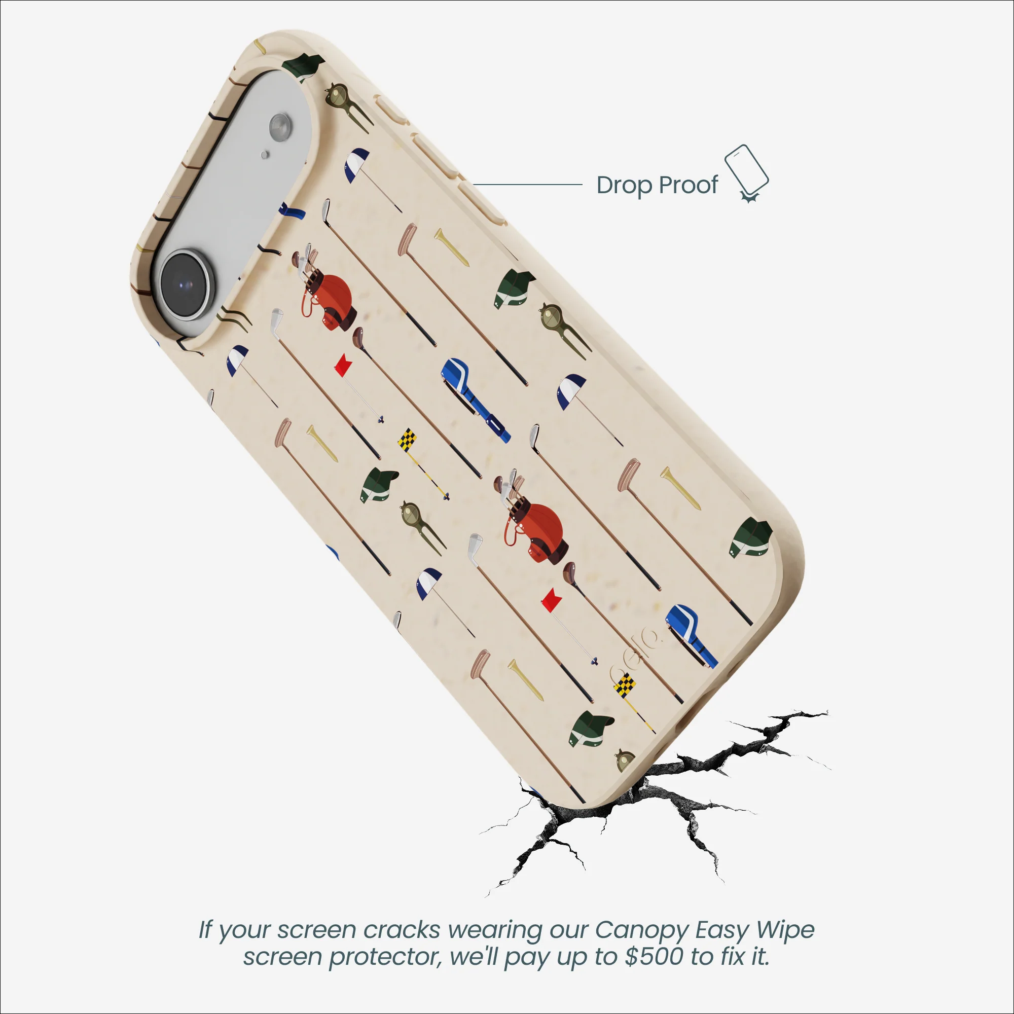 Seashell Golf Time iPhone Air Case - Image 4