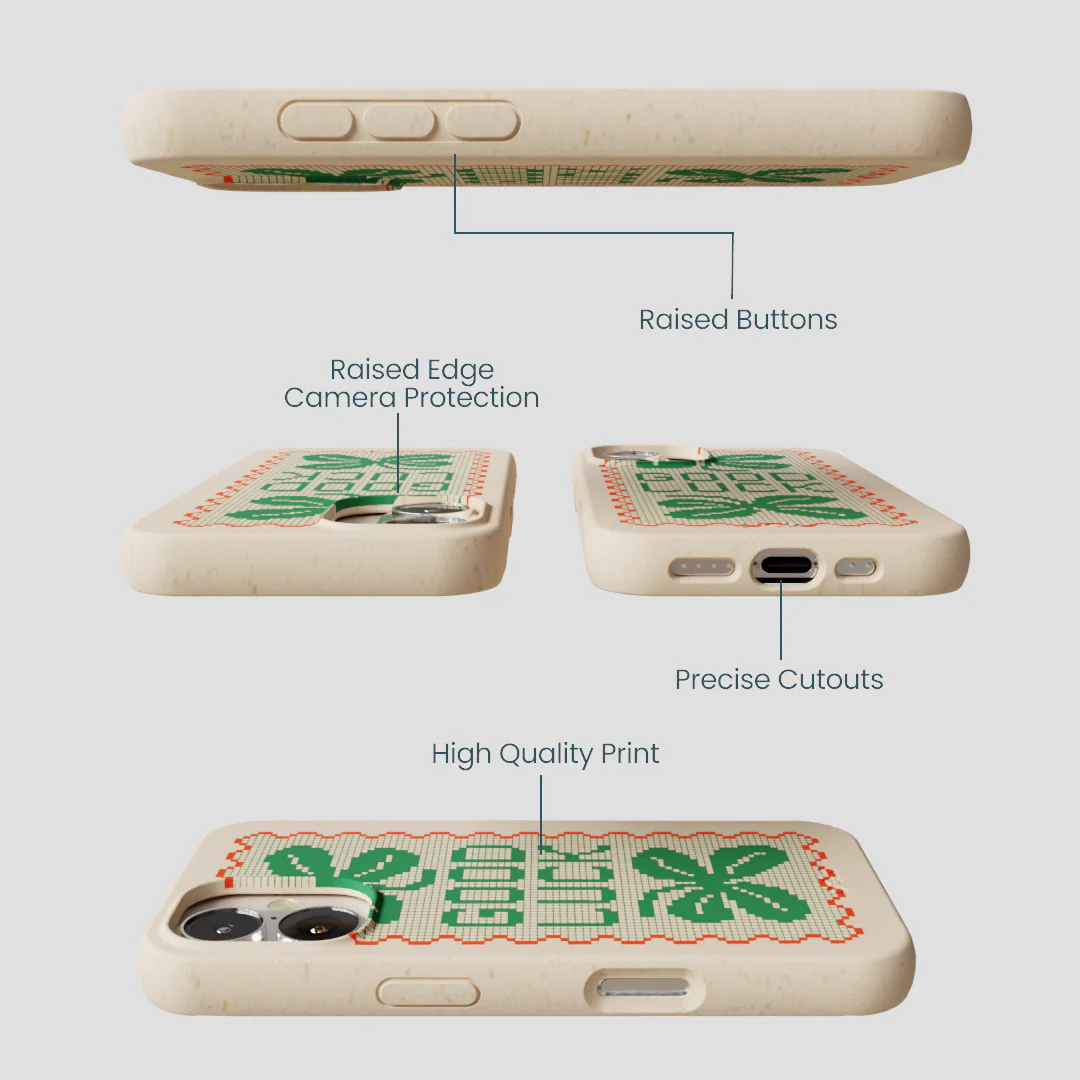 Seashell Good Luck Lace iPhone 16 Case - Image 3