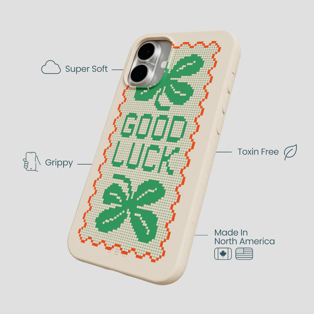 Seashell Good Luck Lace iPhone 16 Plus Case - Image 4