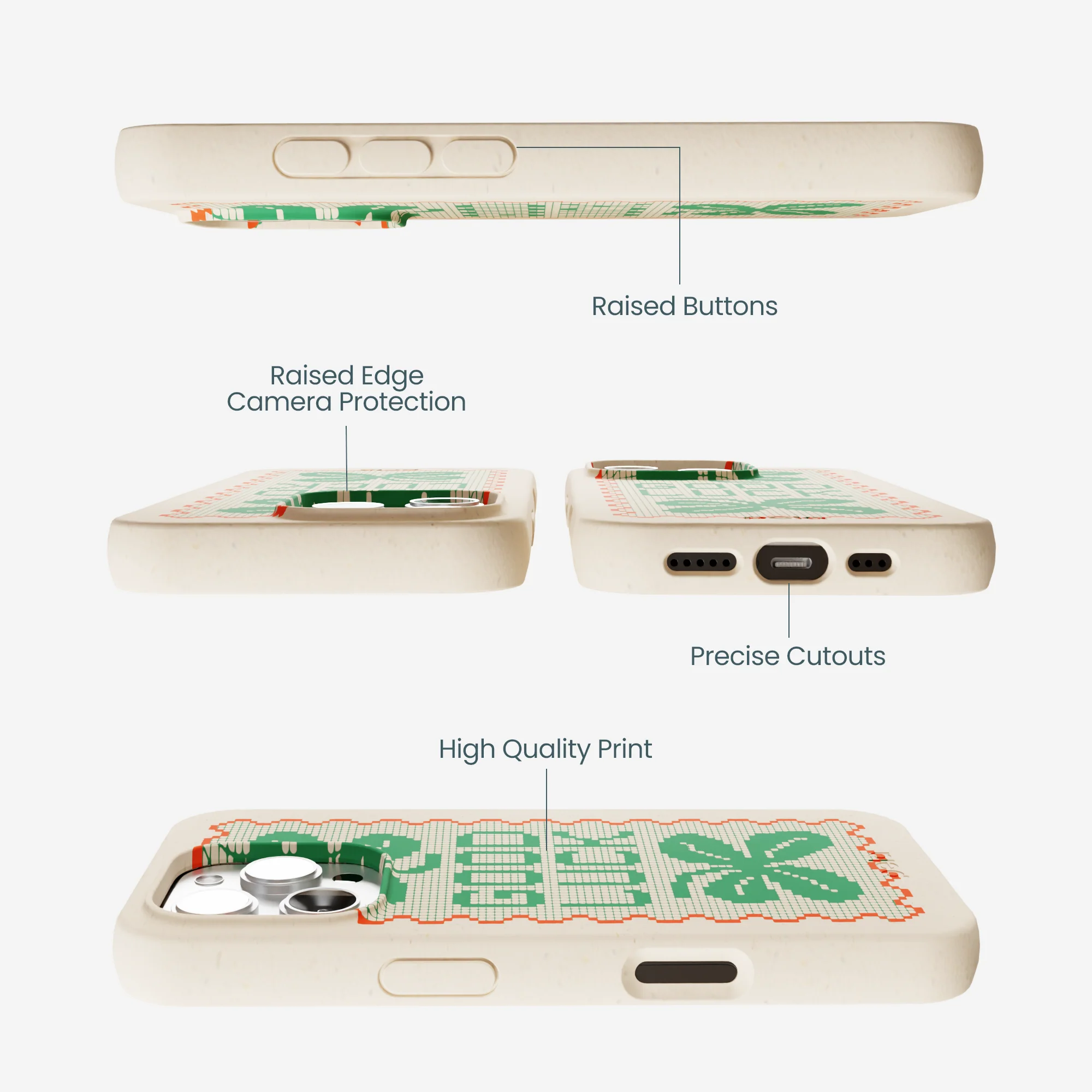 Seashell Good Luck Lace iPhone 16 Pro Max Case - Image 3