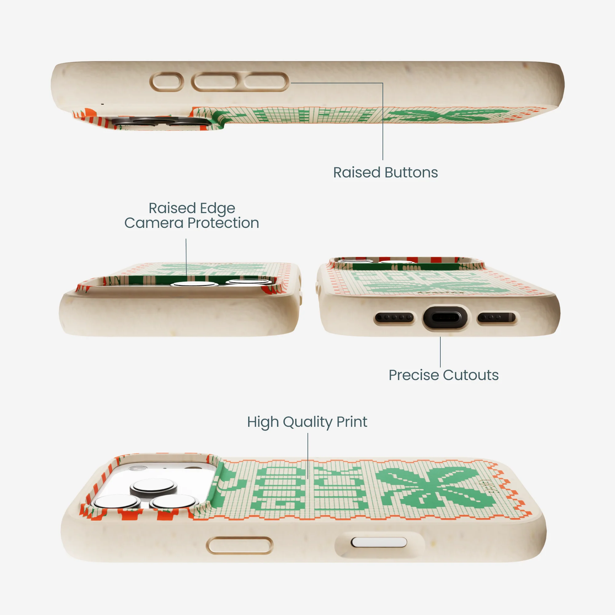 Seashell Good Luck Lace iPhone 17 Pro Case - Image 3