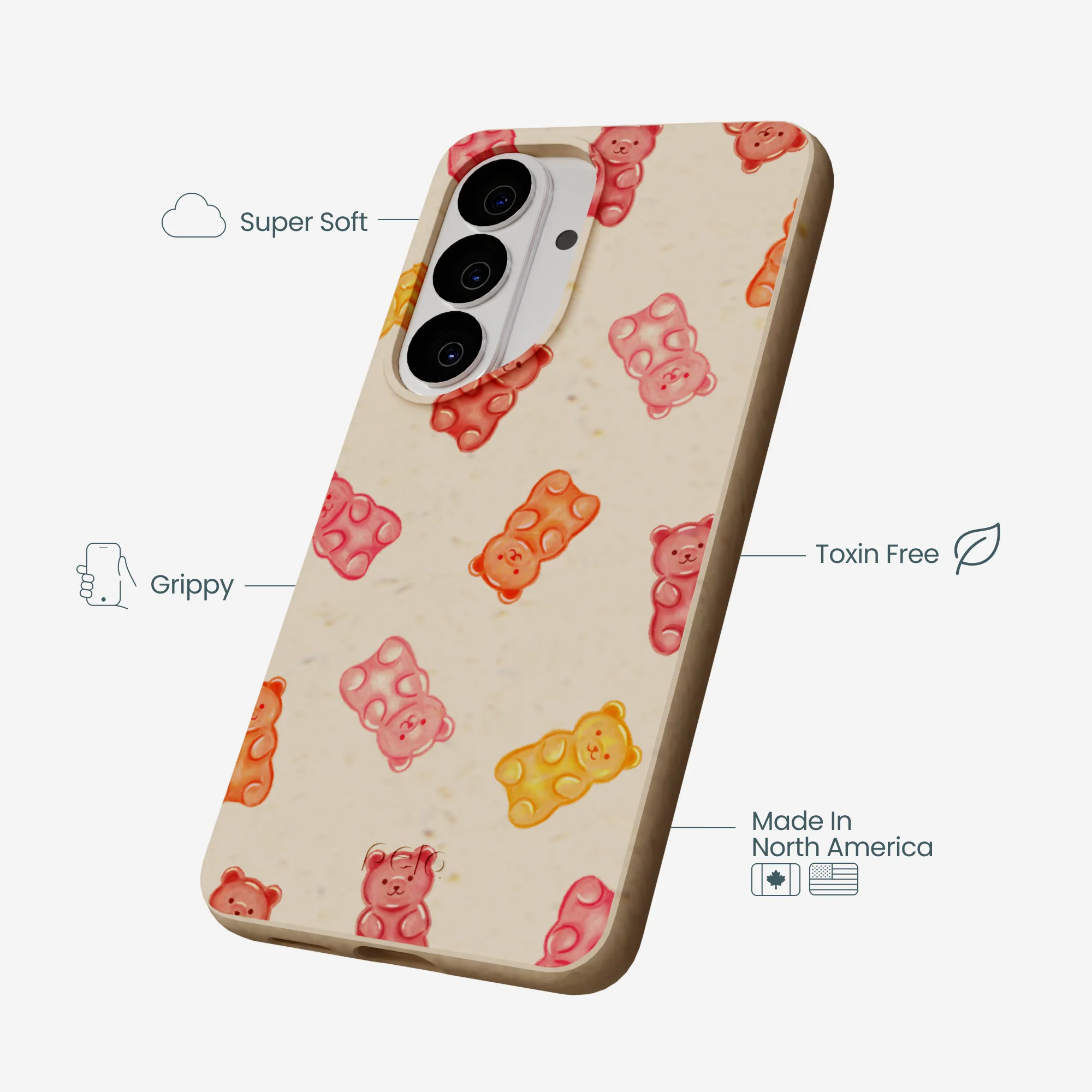 Seashell Gummy Bears Samsung Galaxy S26 Case - Image 4