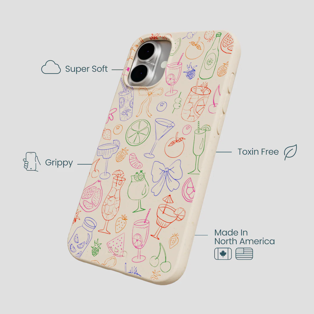 Seashell Happy Hour iPhone 16 Plus Case - Image 4