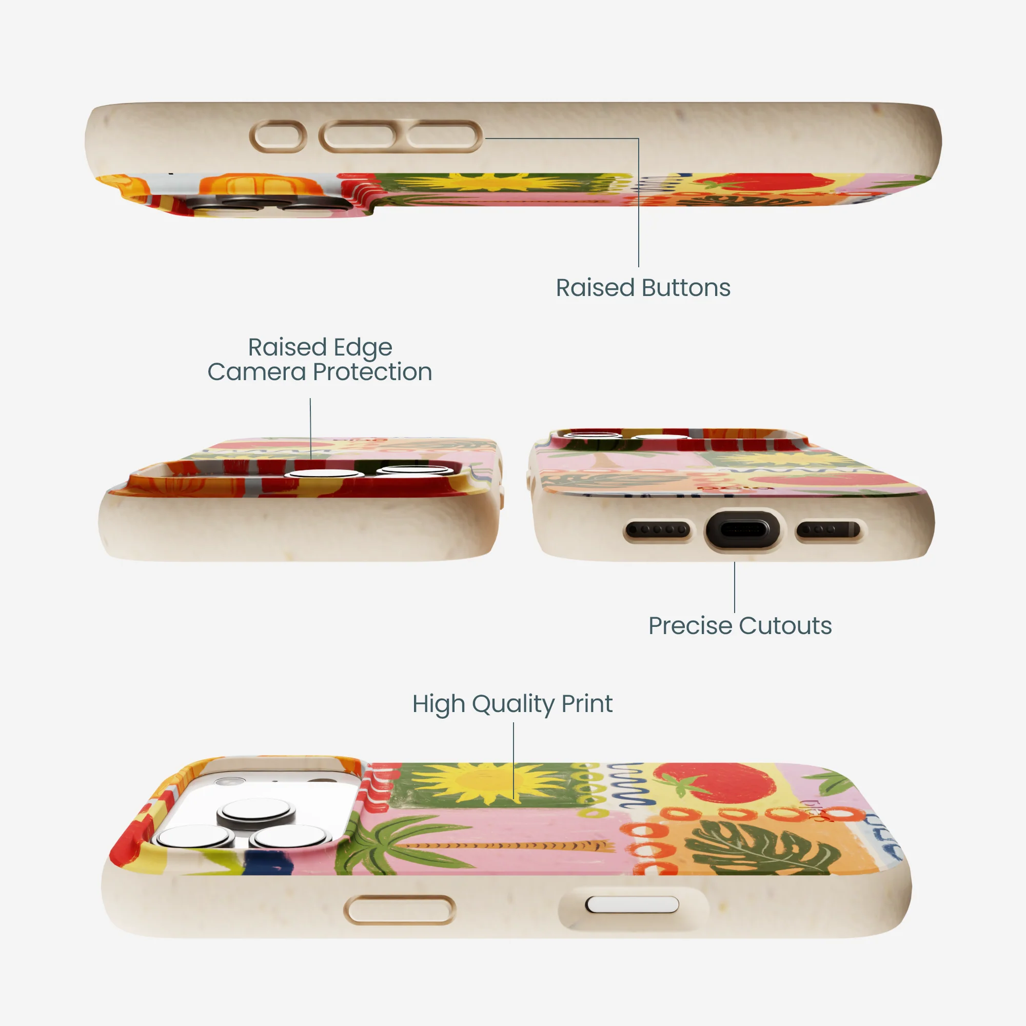 Seashell Hello Sunshine iPhone 17 Pro Case - Image 3