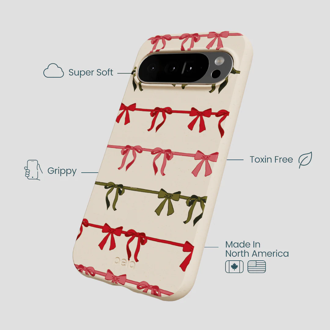 Seashell Holiday Bows Google Pixel 10 Pro XL Case - Image 4