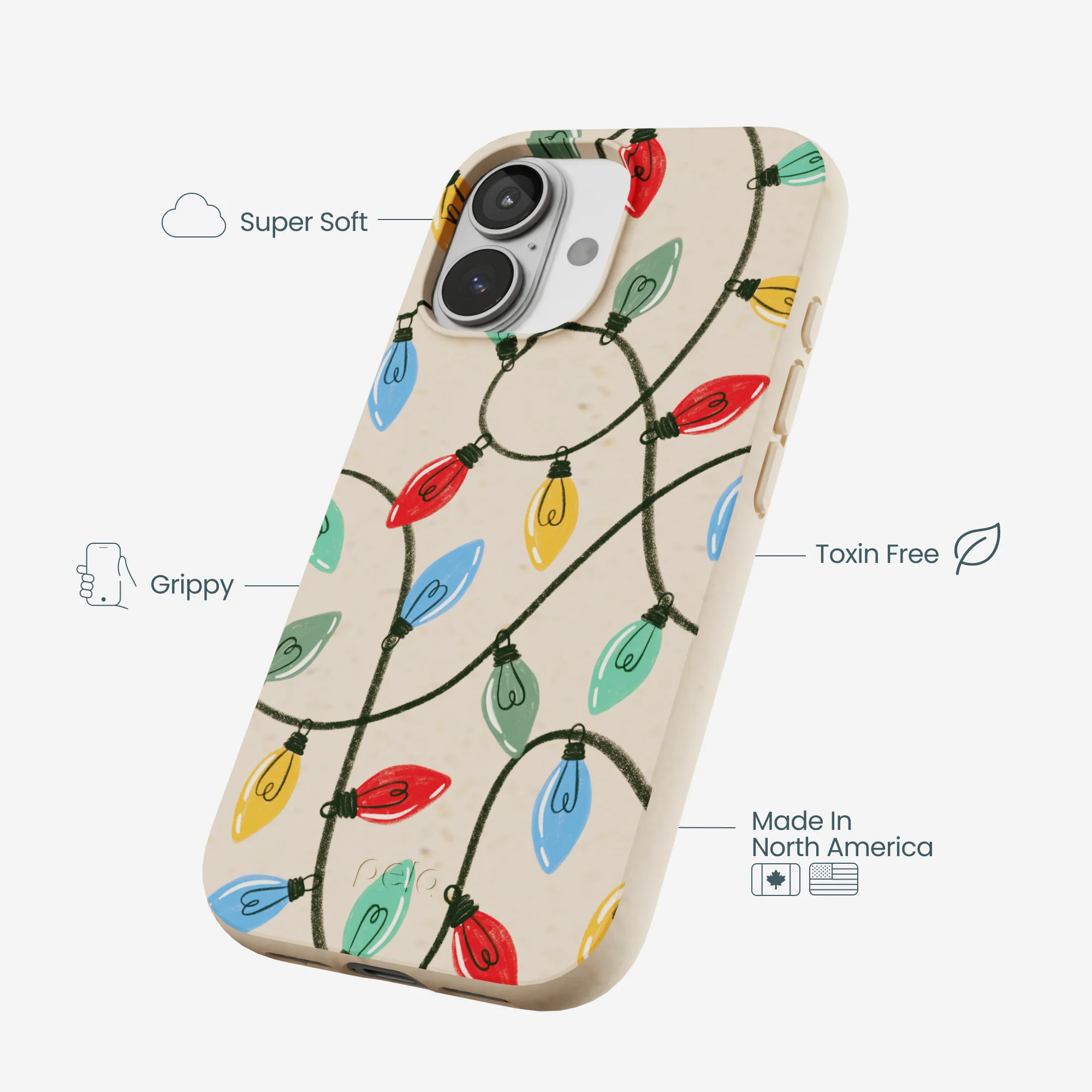 Seashell Holiday Lights iPhone 17 Case - Image 4