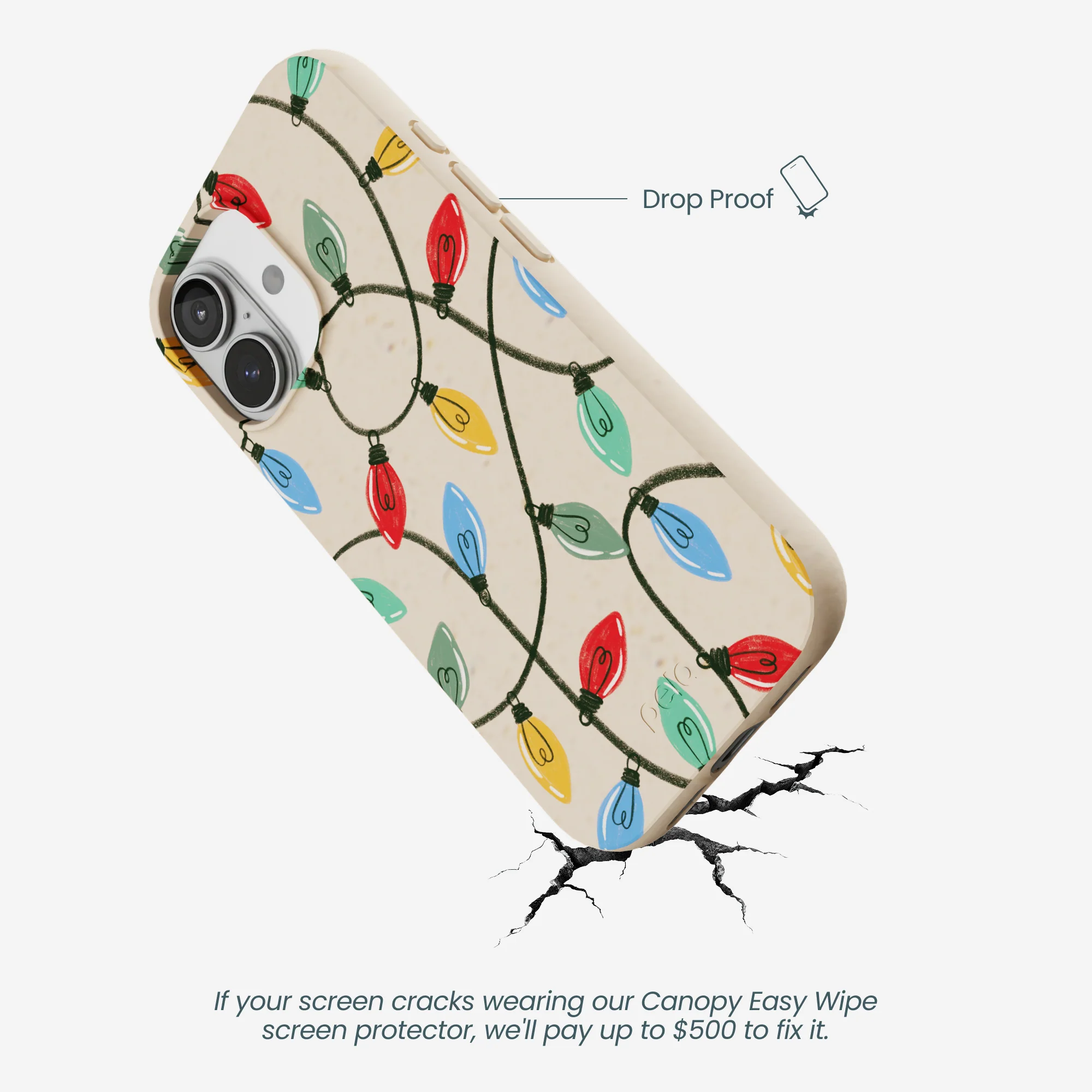 Seashell Holiday Lights iPhone 17 Case - Image 5