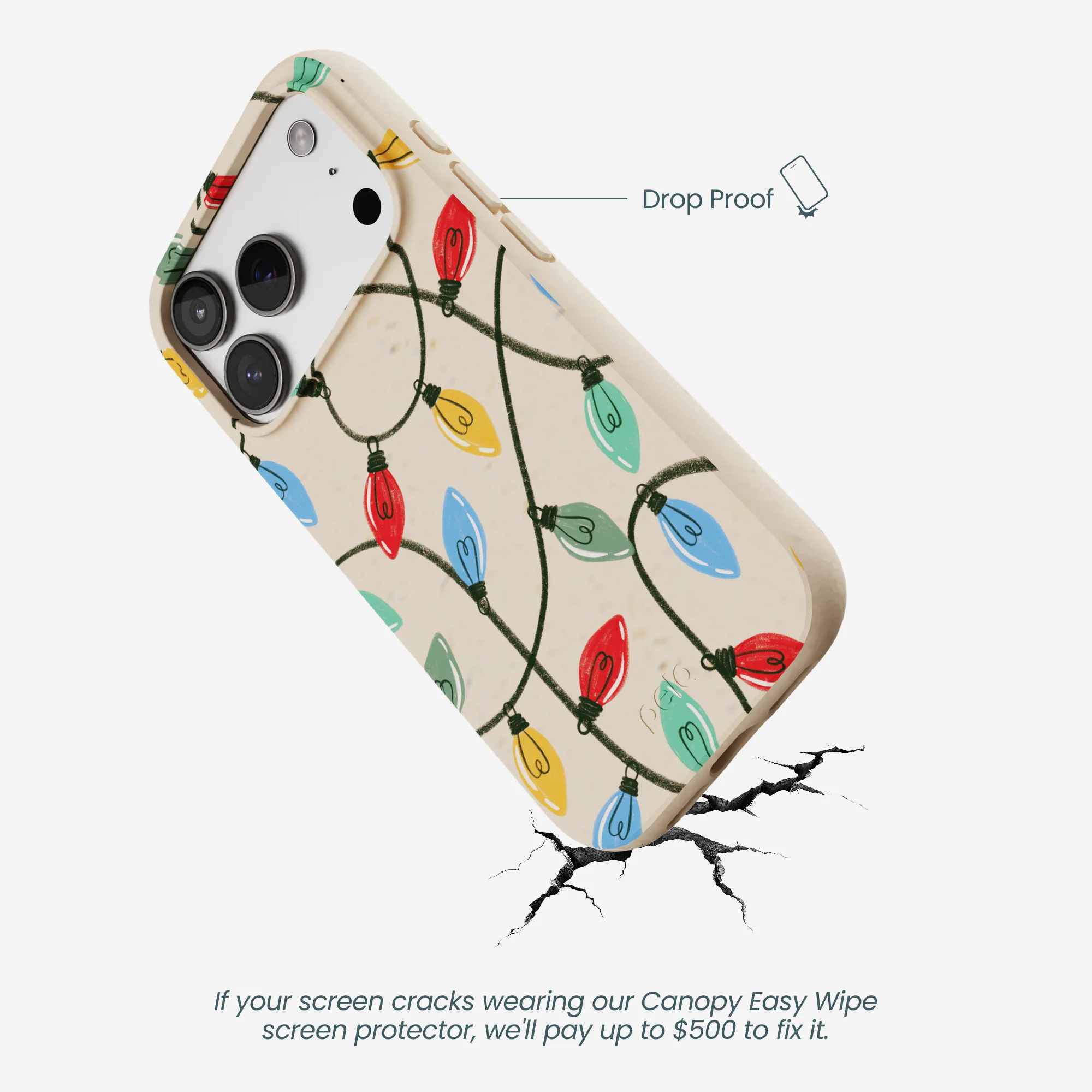 Seashell Holiday Lights iPhone 17 Pro Case - Image 5