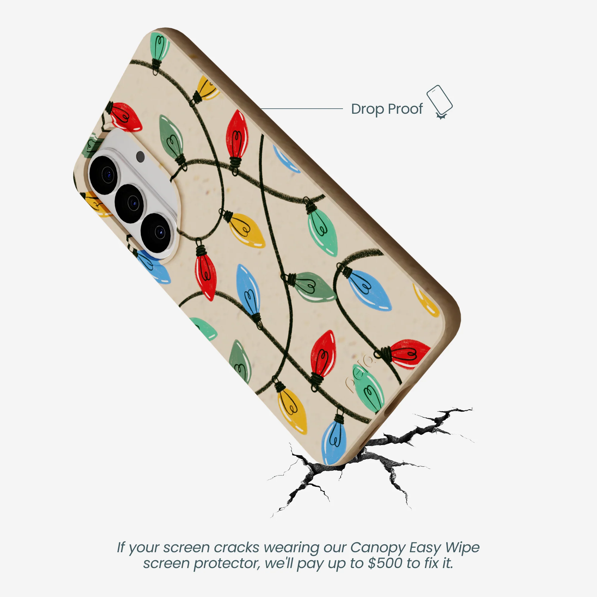 Seashell Holiday Lights Samsung Galaxy S26 Case - Image 5