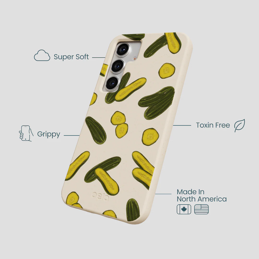 Seashell In a Pickle Samsung Galaxy S25 Case - Image 4