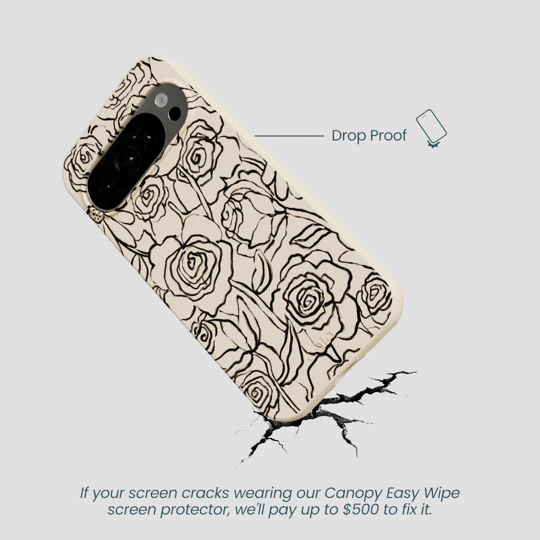 Seashell Inked Blooms Google Pixel 10/10 Pro Case - Image 5