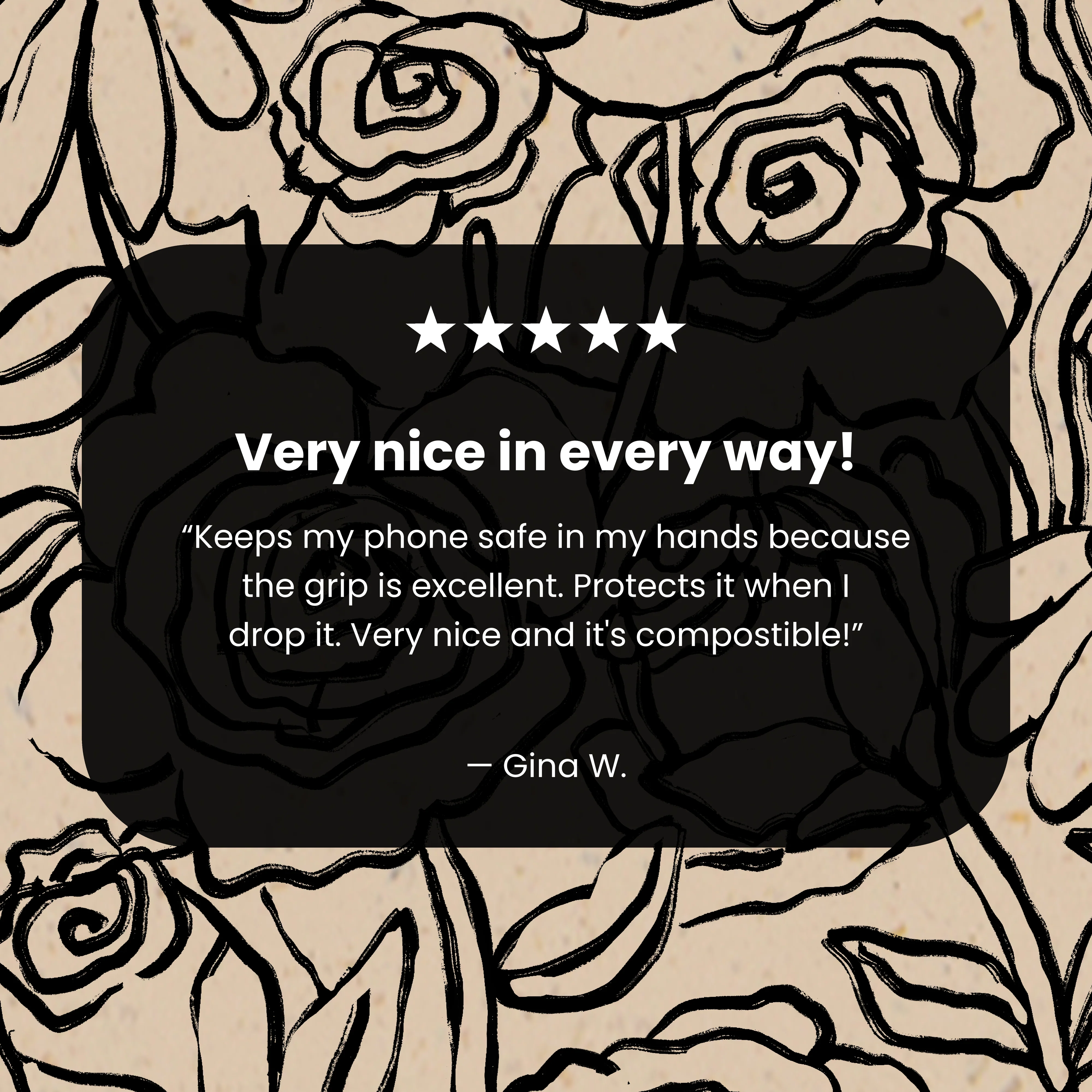 Seashell Inked Blooms Google Pixel 9a Case - Image 8