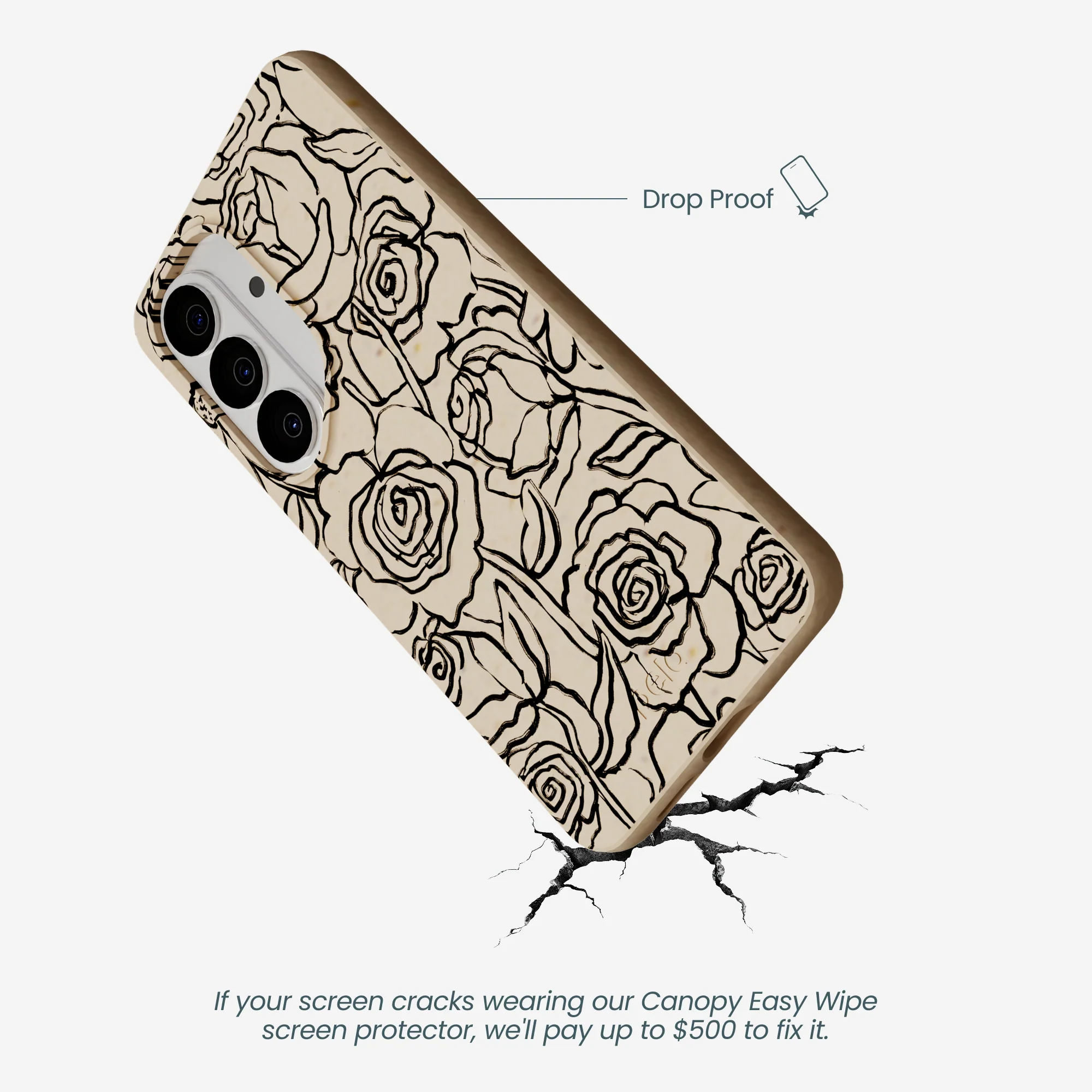 Seashell Inked Blooms Samsung Galaxy S26 Case - Image 5