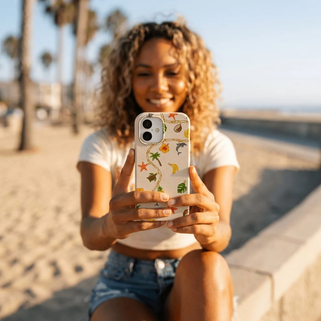 Seashell Island Charms iPhone 16 Plus Case - Image 2