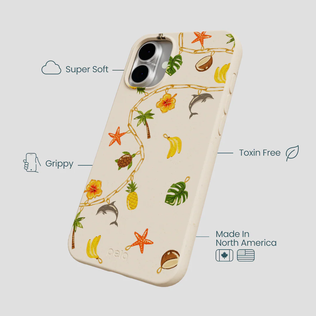 Seashell Island Charms iPhone 16 Plus Case - Image 4