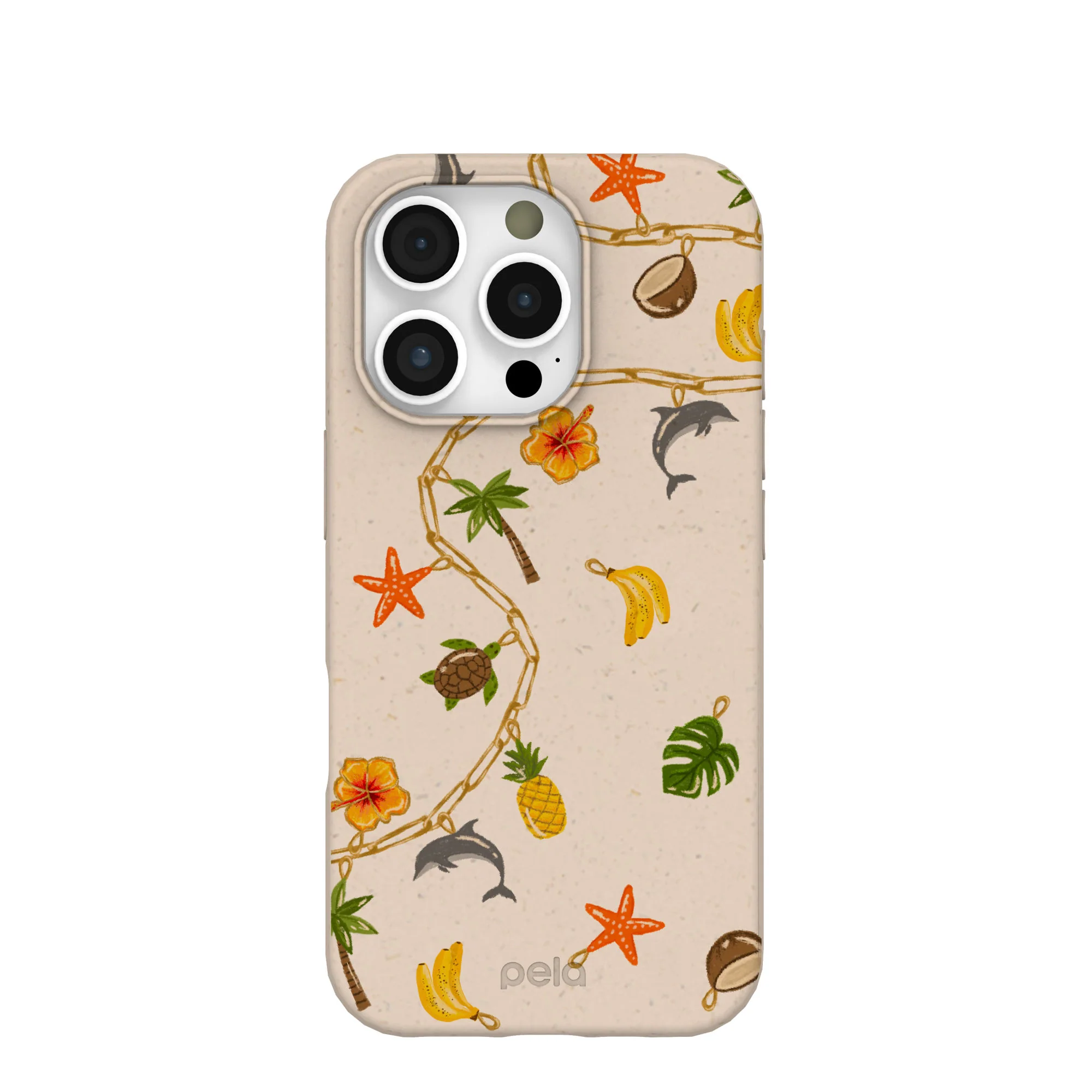 Seashell Island Charms iPhone 16 Pro Case