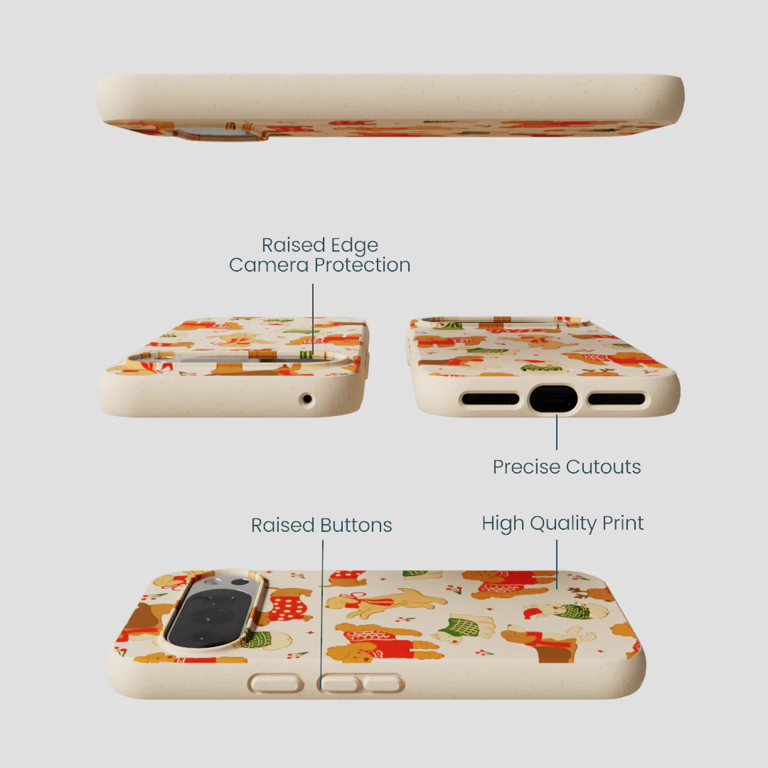 Seashell Jolly Doggos Google Pixel 10/10 Pro Case - Image 3