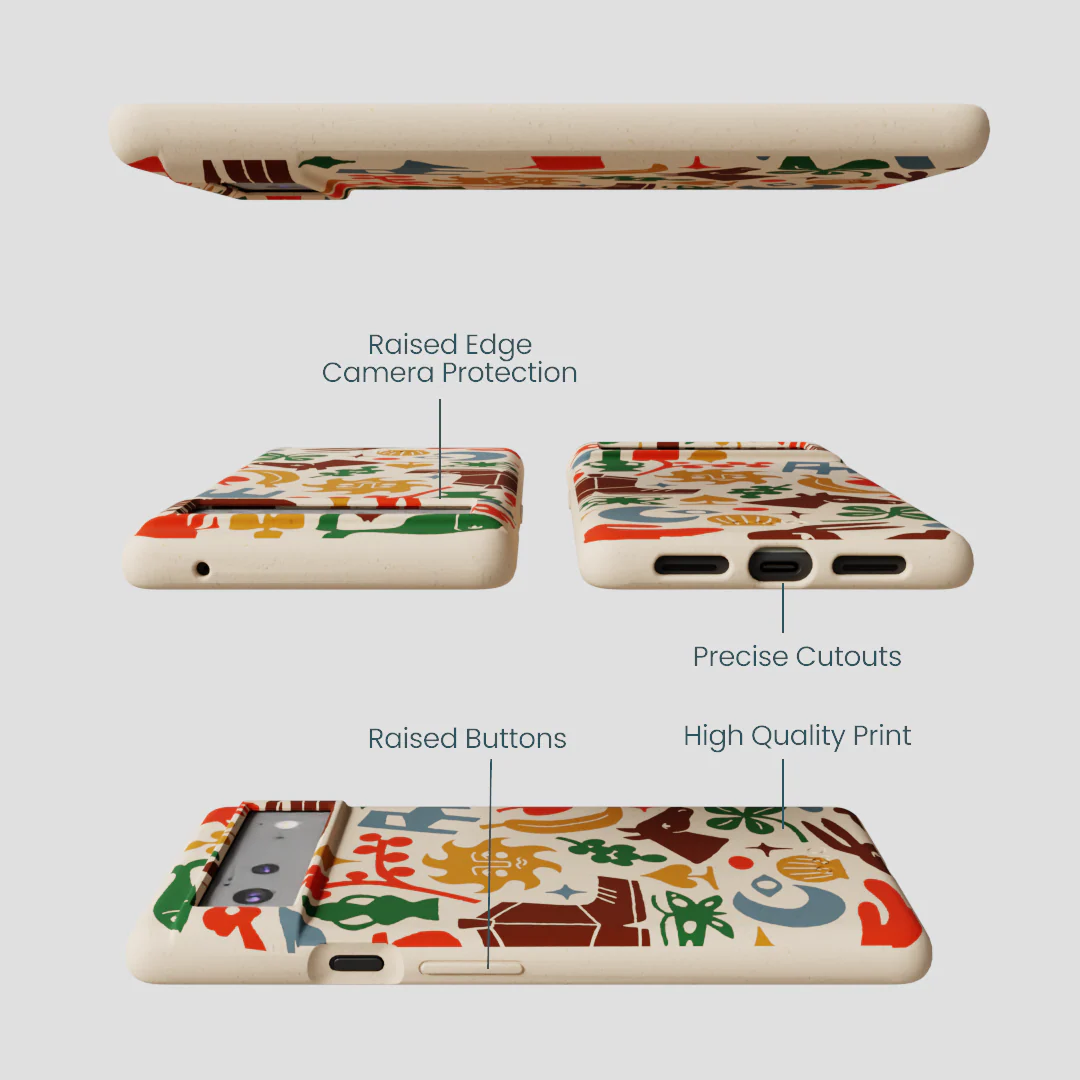 Seashell Junk Drawer Google Pixel 6a Case - Image 3