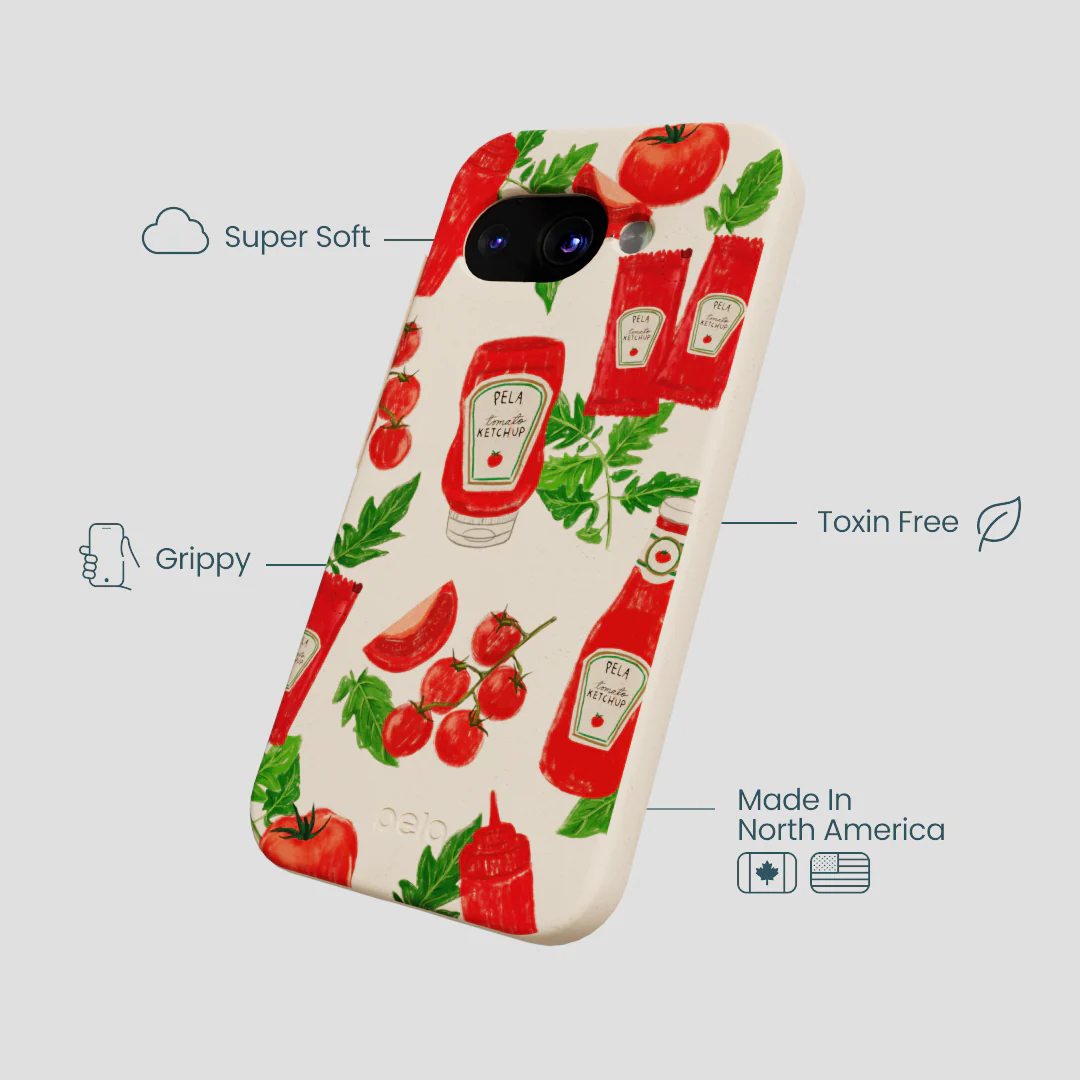 Seashell Ketchup Party Google Pixel 9a Case - Image 4