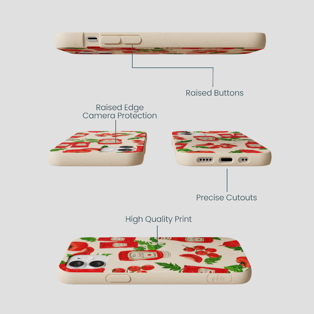 Seashell Ketchup Party iPhone 12 Mini Case - Image 3