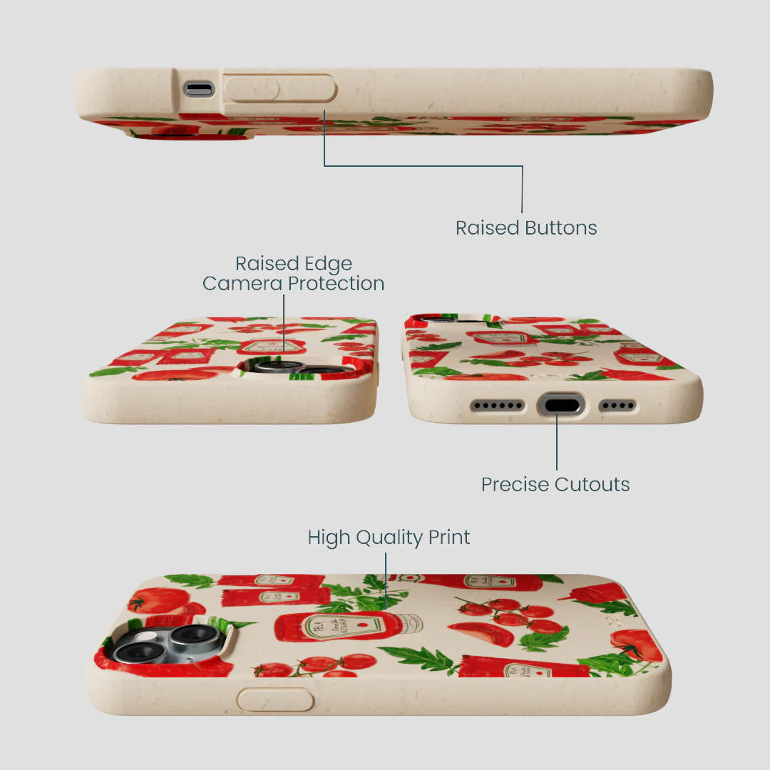 Seashell Ketchup Party iPhone 14 Plus Case - Image 3