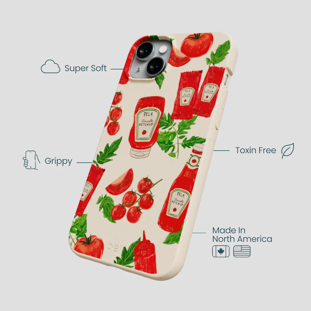 Seashell Ketchup Party iPhone 14 Plus Case - Image 4