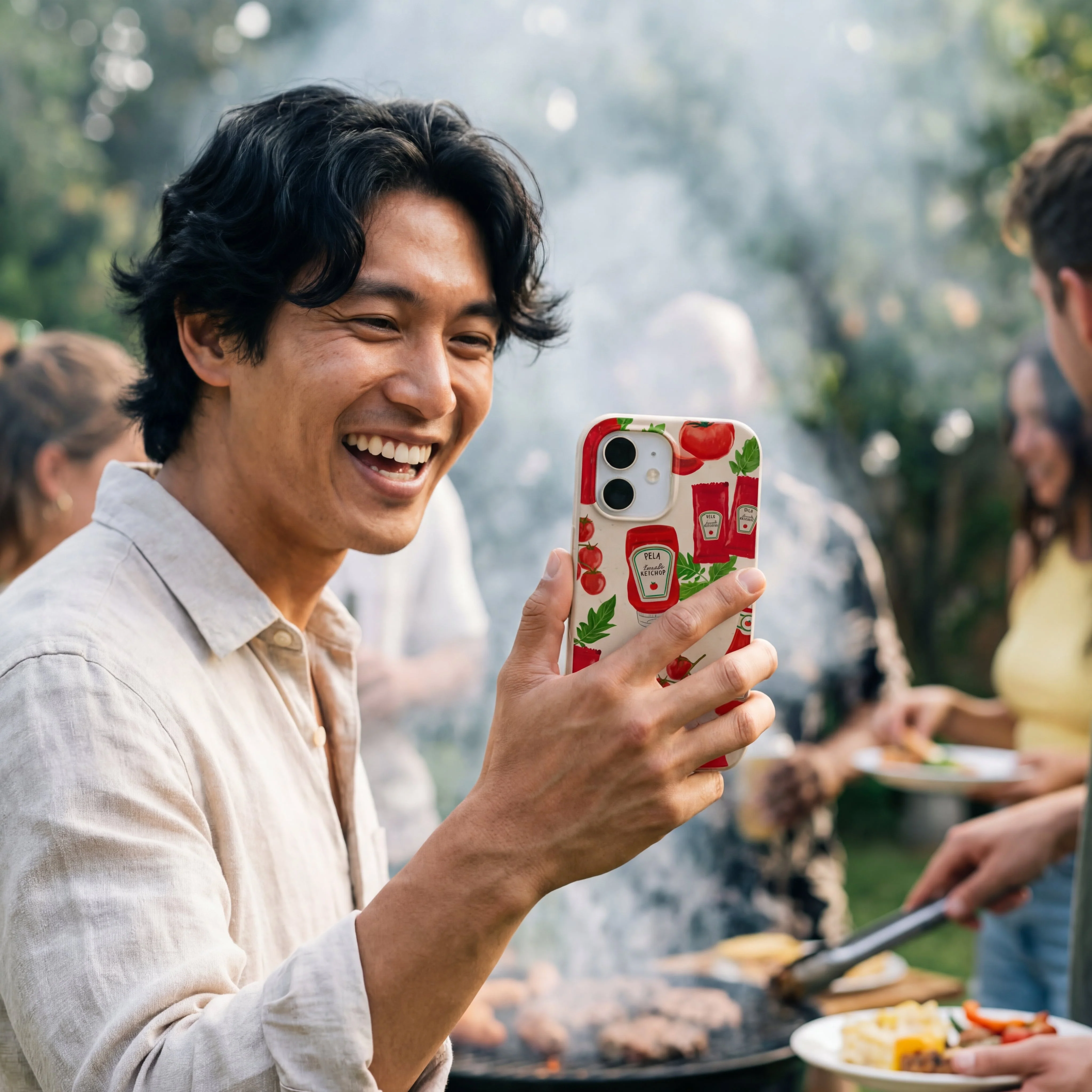 Seashell Ketchup Party iPhone 15 Case - Image 2