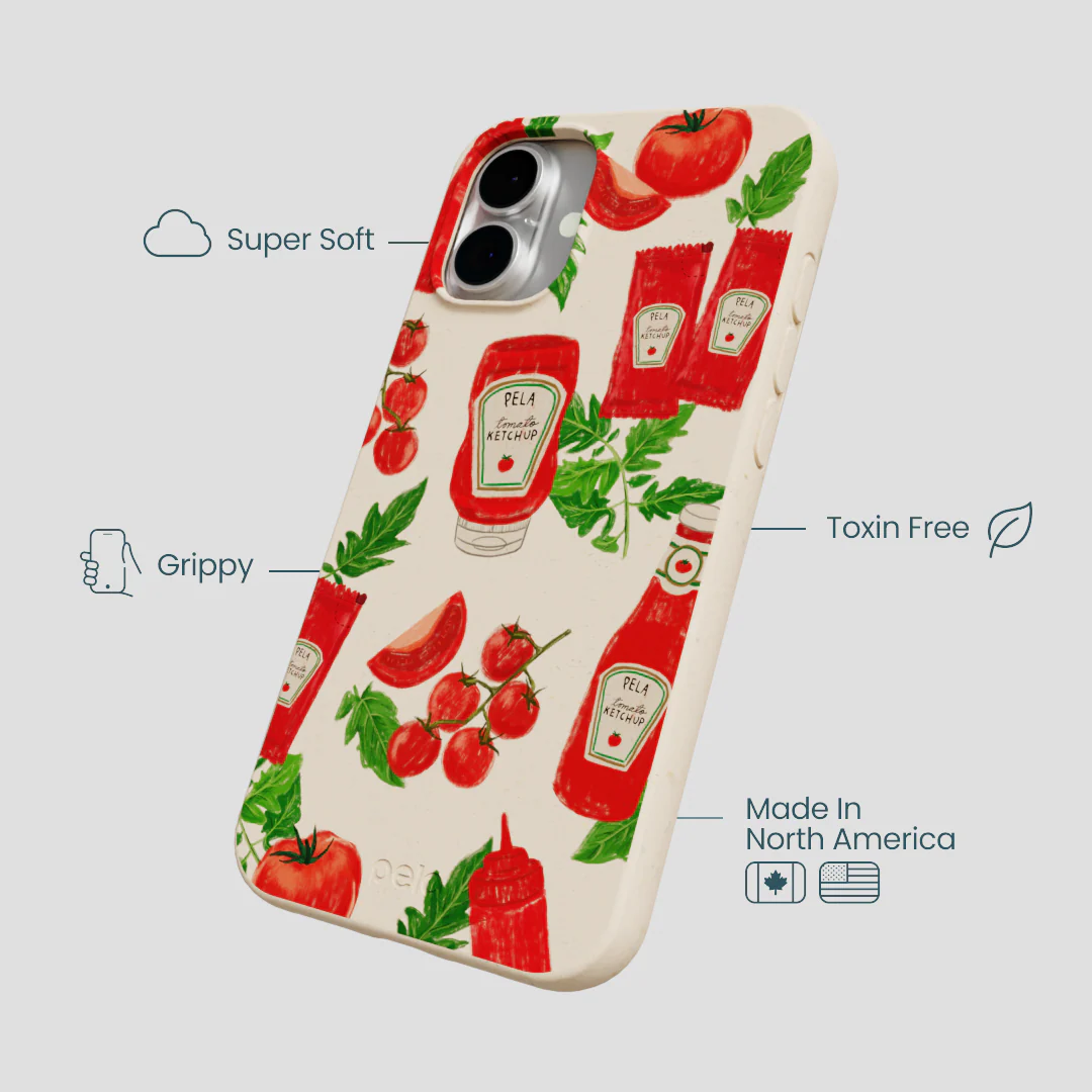 Seashell Ketchup Party iPhone 16 Plus Case - Image 4
