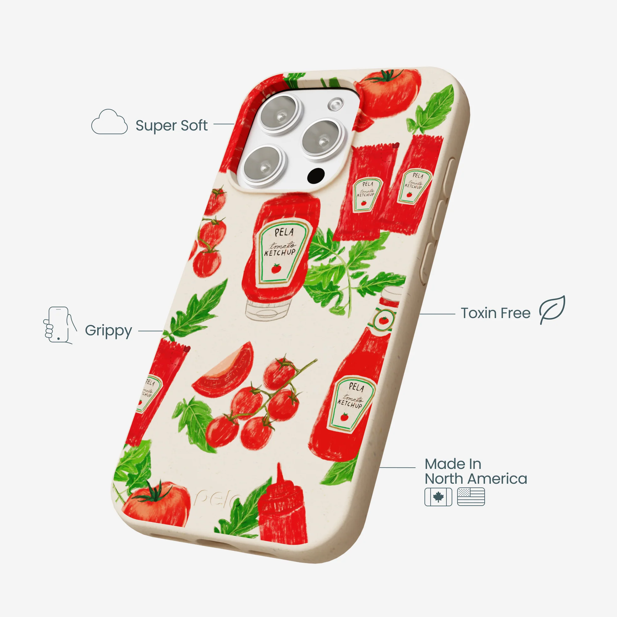 Seashell Ketchup Party iPhone 16 Pro Max Case - Image 4