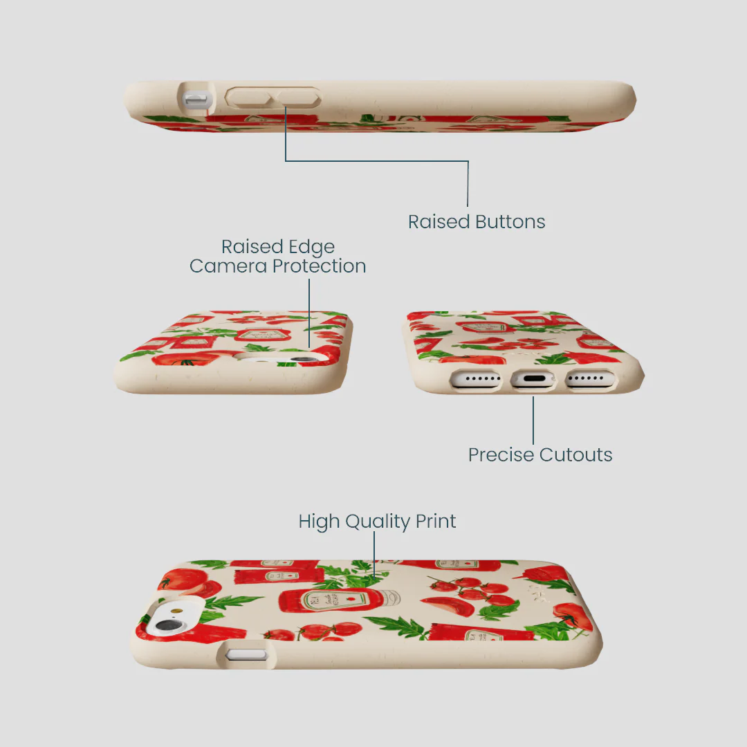 Seashell Ketchup Party iPhone 6/6s/7/8/SE Case - Image 3