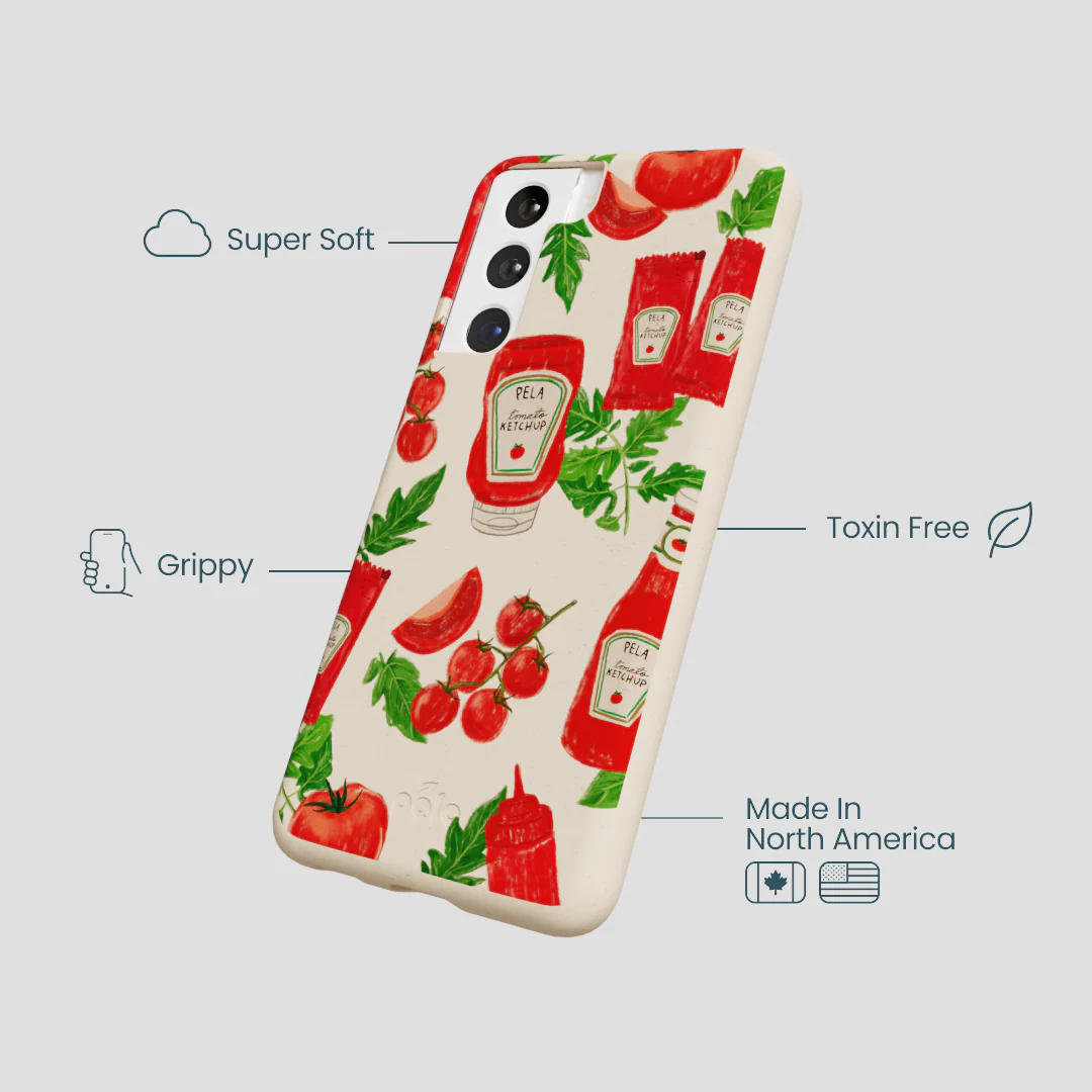 Seashell Ketchup Party Samsung Galaxy S22 Case - Image 4