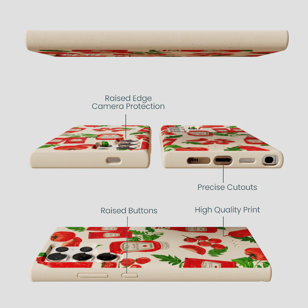 Seashell Ketchup Party Samsung Galaxy S24 Ultra Case - Image 3