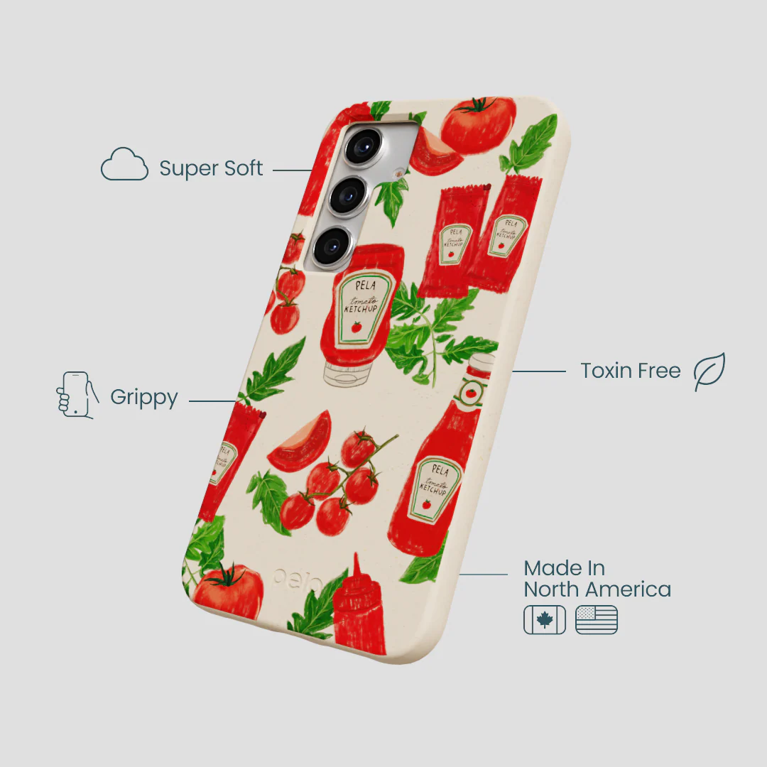 Seashell Ketchup Party Samsung Galaxy S25 Case - Image 4