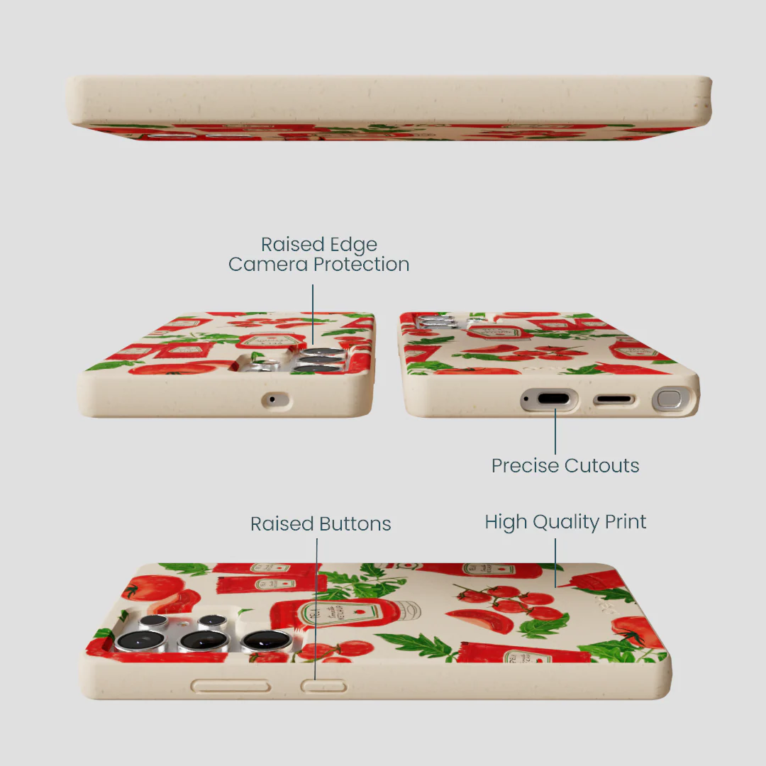 Seashell Ketchup Party Samsung Galaxy S25 Ultra Case - Image 3