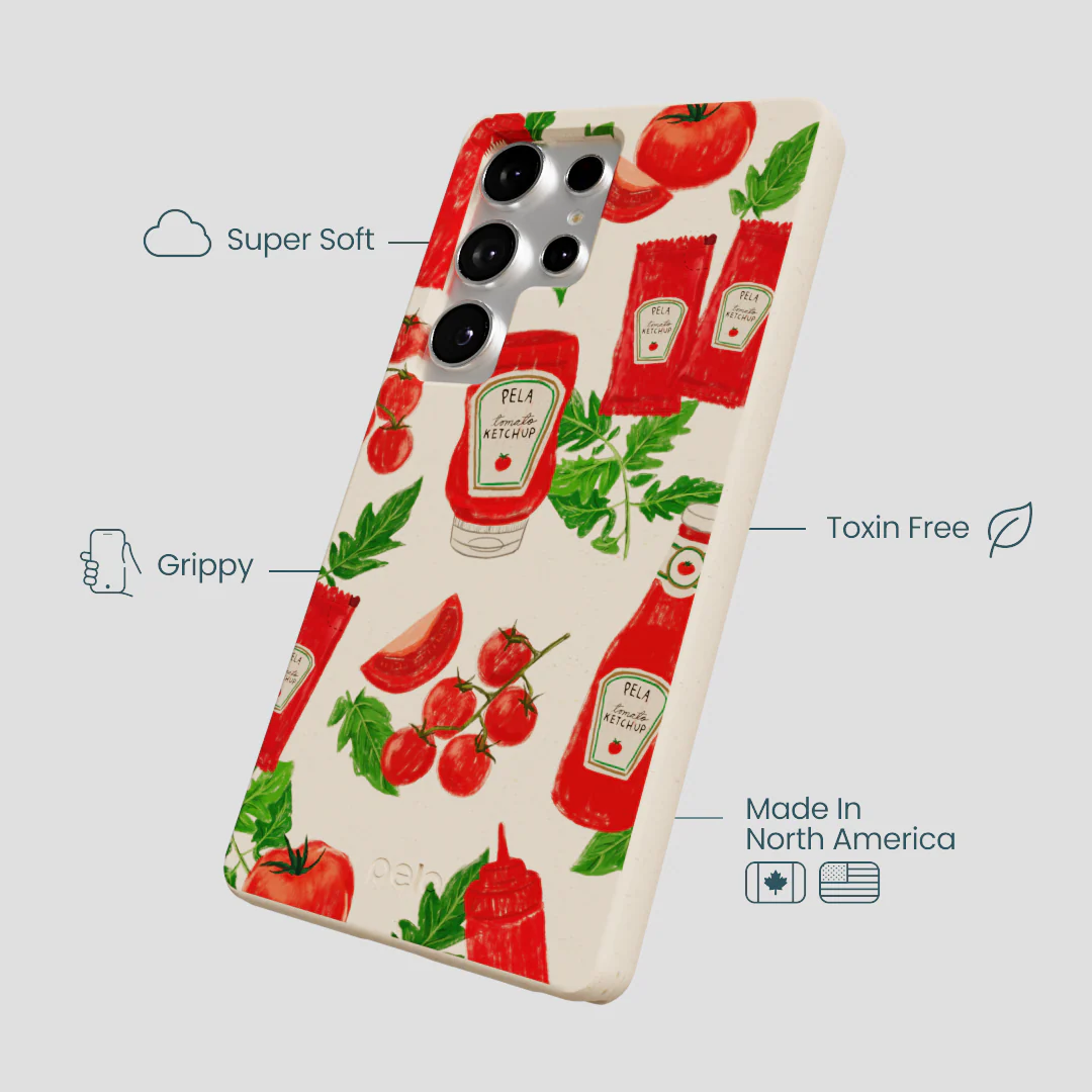 Seashell Ketchup Party Samsung Galaxy S25 Ultra Case - Image 4