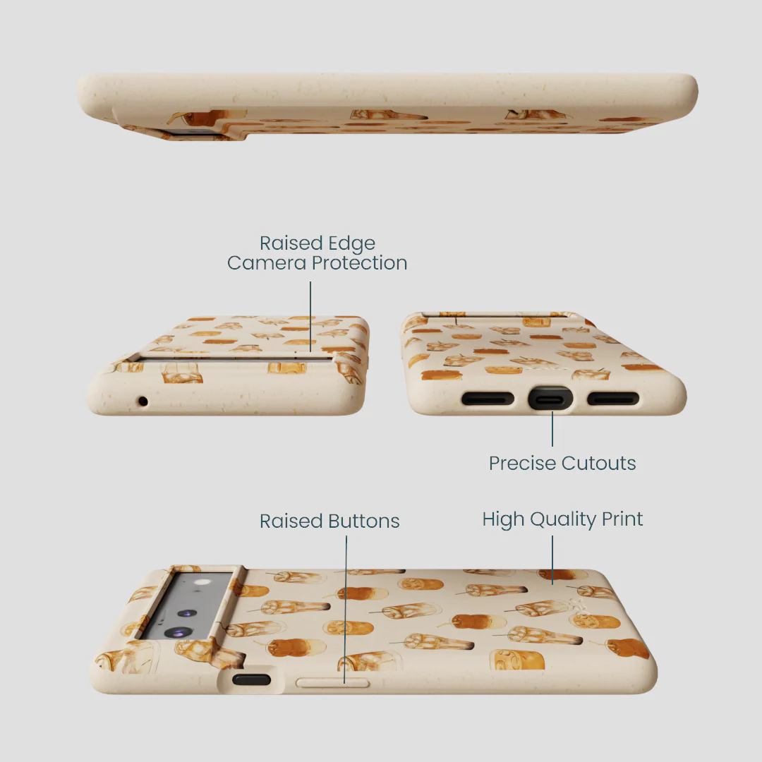 Seashell Latte Love Google Pixel 6 Case - Image 3
