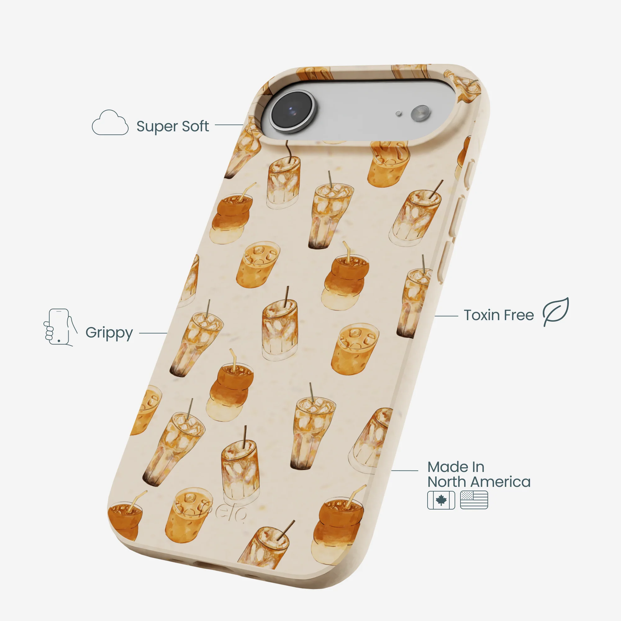 Seashell Latte Love iPhone Air Case - Image 4