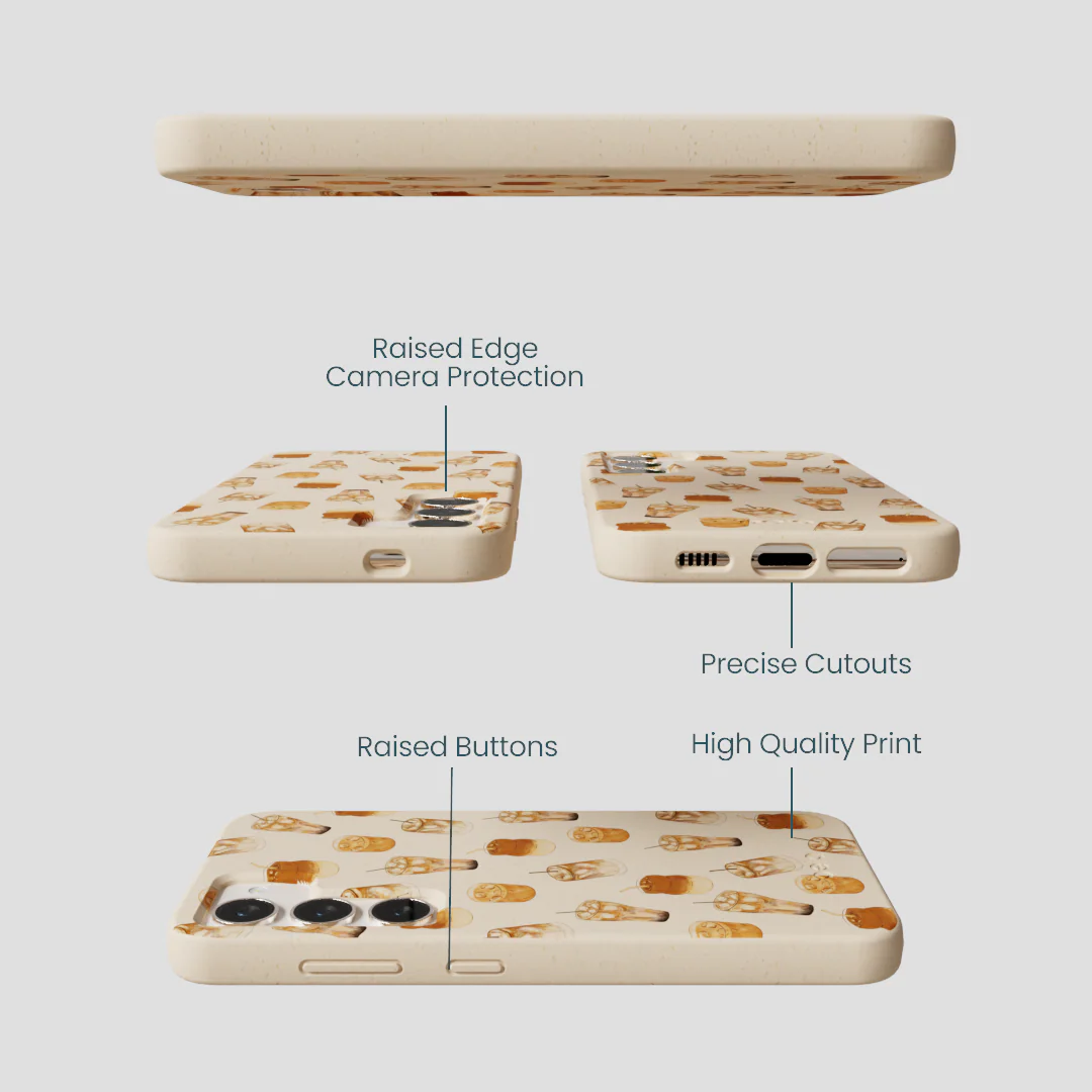 Seashell Latte Love Samsung Galaxy S24 Case - Image 3