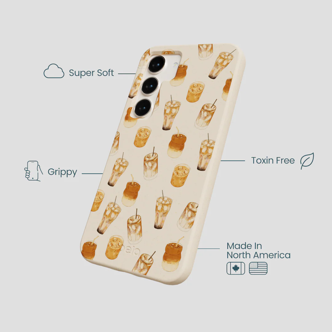 Seashell Latte Love Samsung Galaxy S24 Case - Image 4