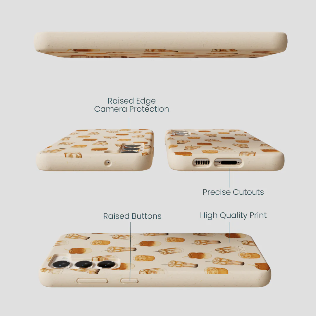 Seashell Latte Love Samsung Galaxy S24+(Plus) Case - Image 3
