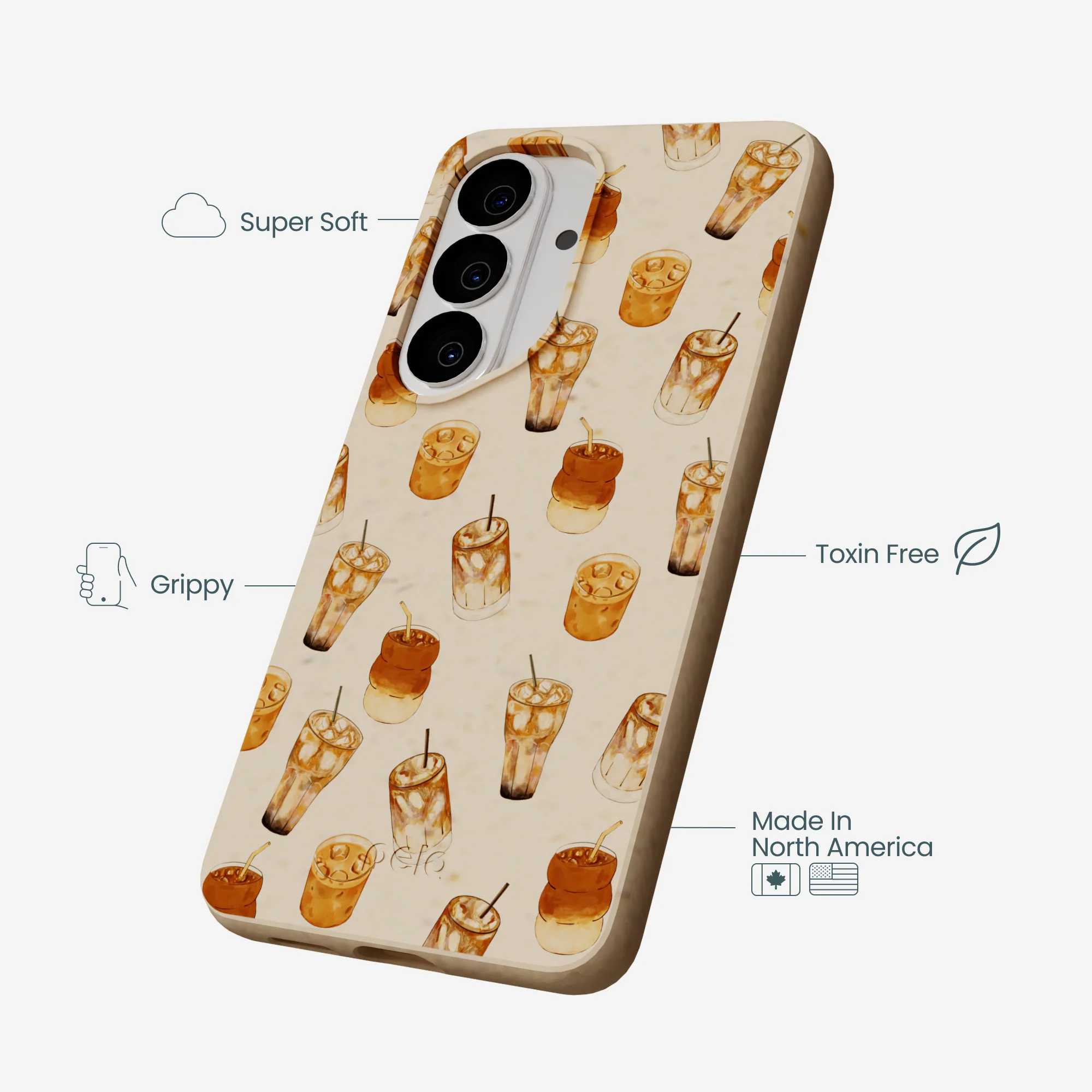 Seashell Latte Love Samsung Galaxy S26 Case - Image 4