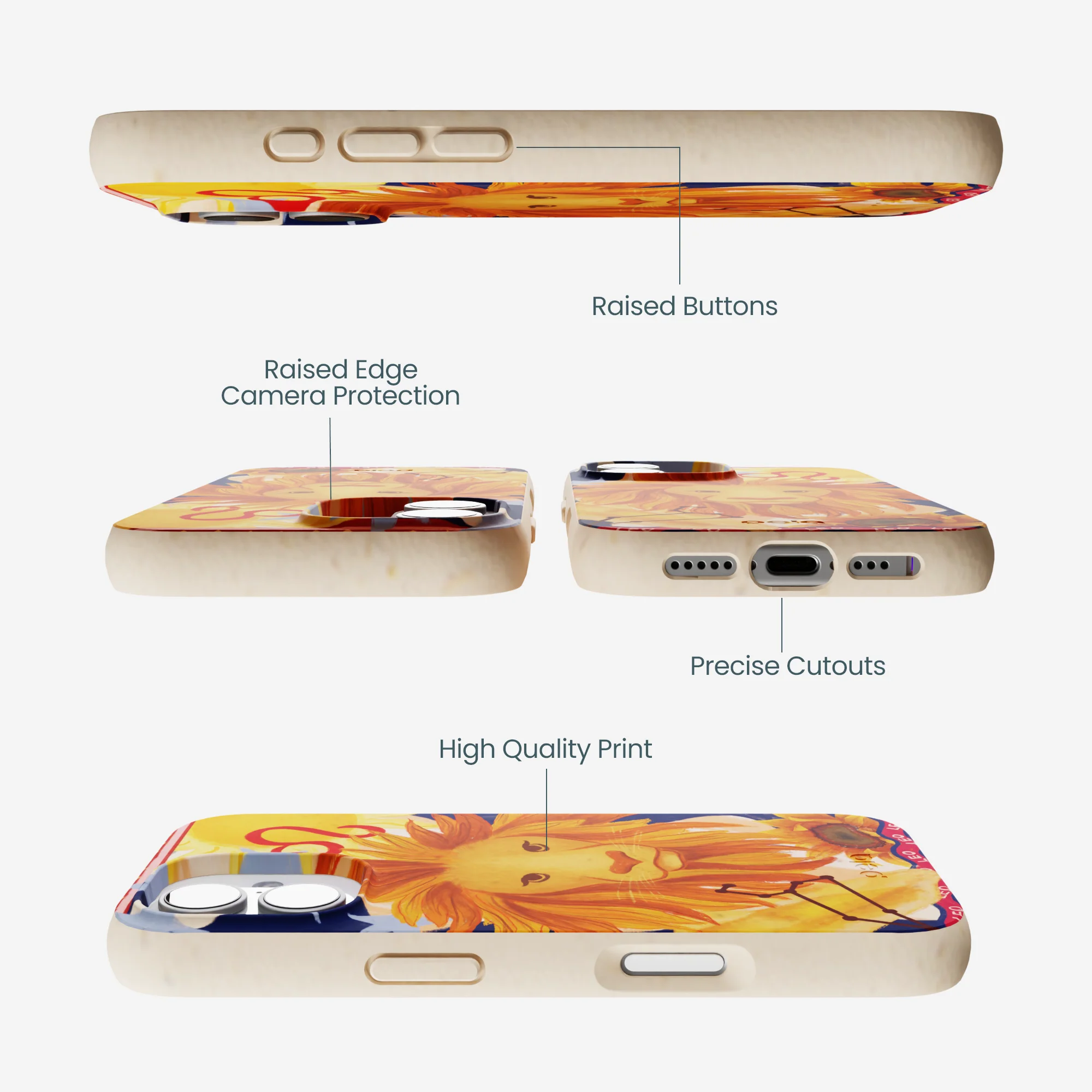 Seashell Leo Lion iPhone 17 Case - Image 3