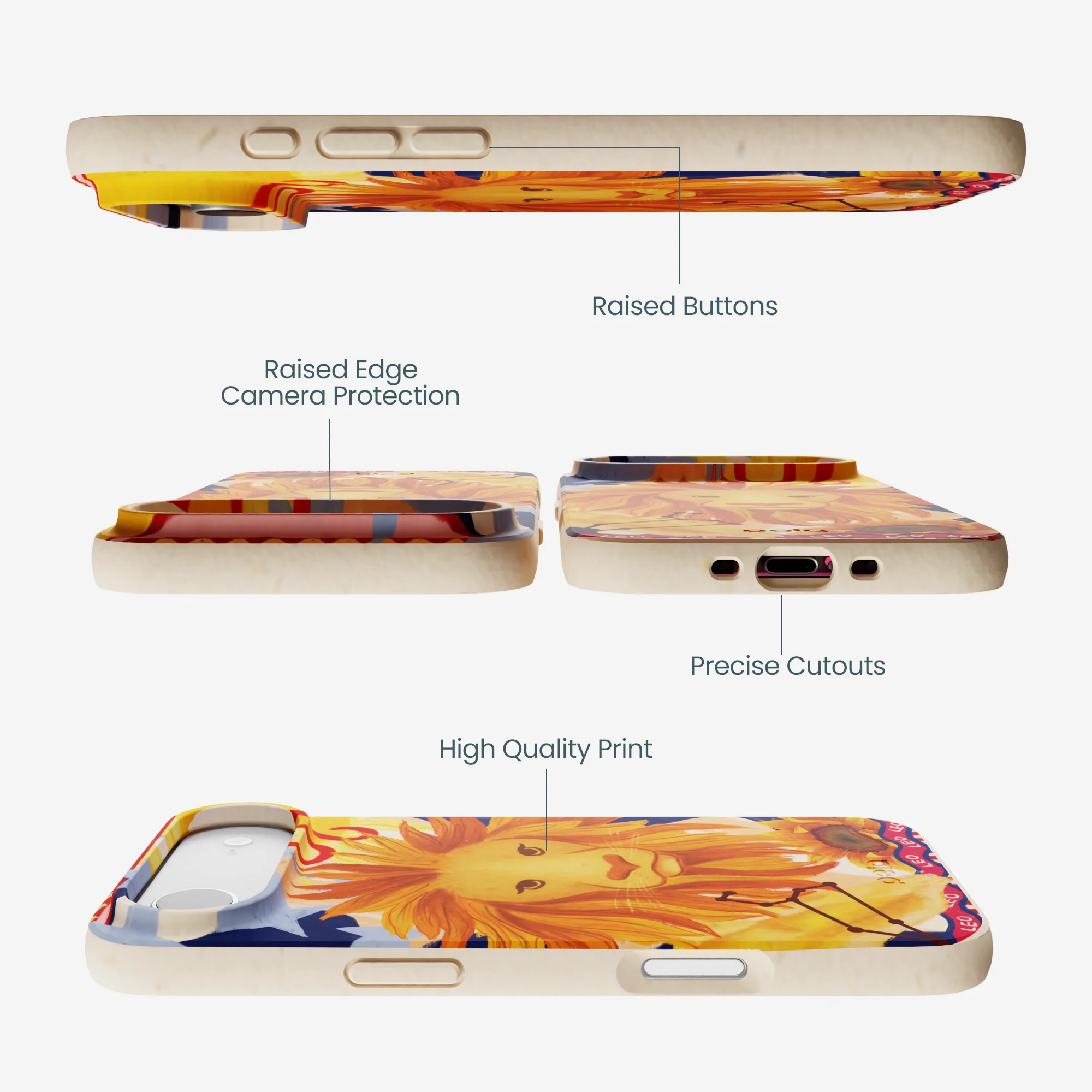 Seashell Leo Lion iPhone Air Case - Image 2