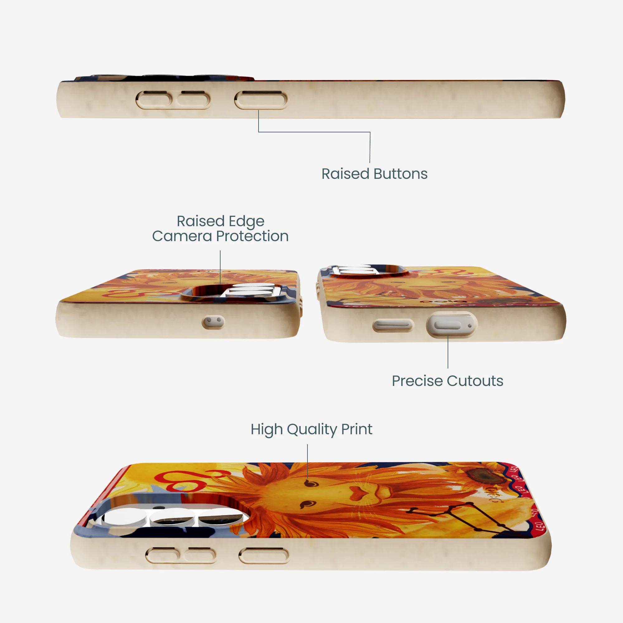 Seashell Leo Lion Samsung Galaxy S26 Case - Image 2